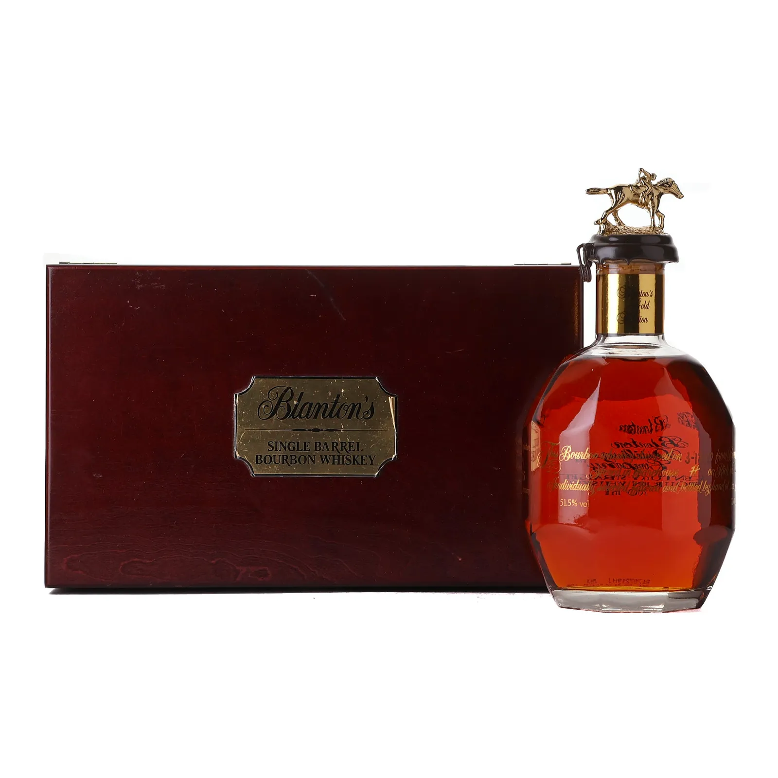 Blanton's Gold Single Barrel, Official Bottling, 51.5% whisky bottle