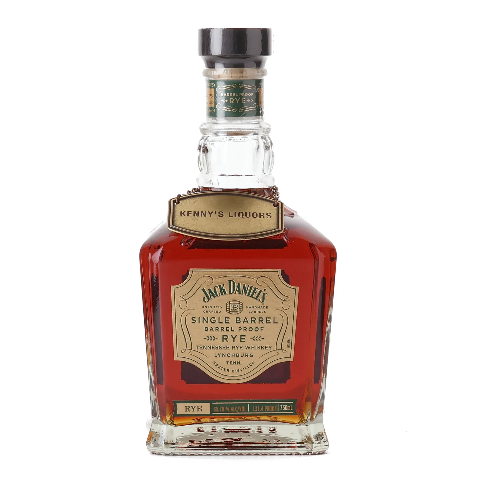 Jack Daniel's Barrel Proof Rye 'Kenny's Liquors' Private Barrel Selection, New American Oak Cask, Cask #23-23565, 2023, 65.7% whisky bottle
