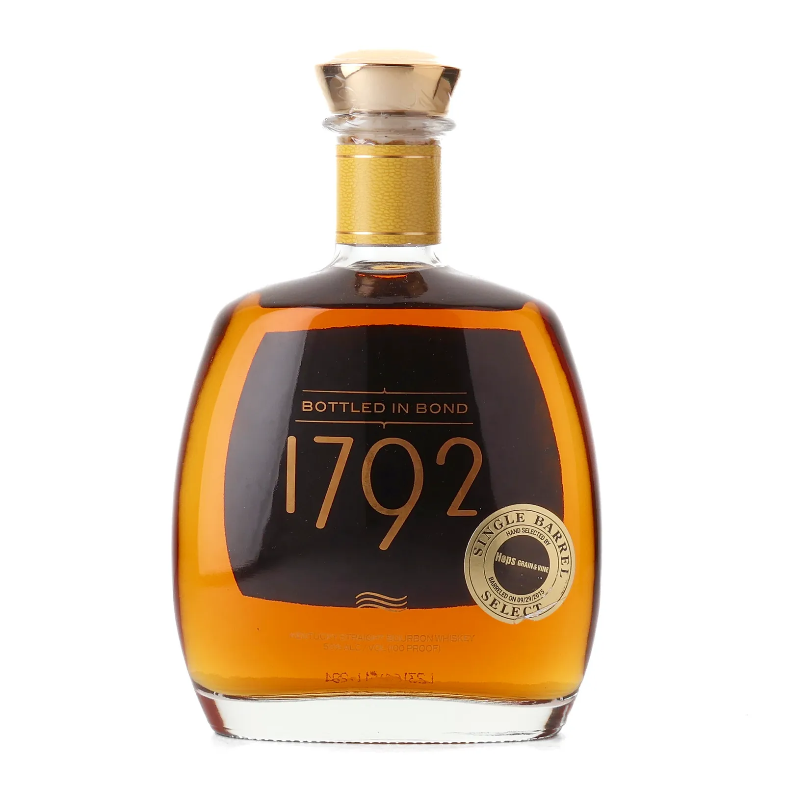 1792 Bottled in Bond Single Barrel Select - Hops Grain & Vine 7 Year Old, 2023, 50% whisky bottle