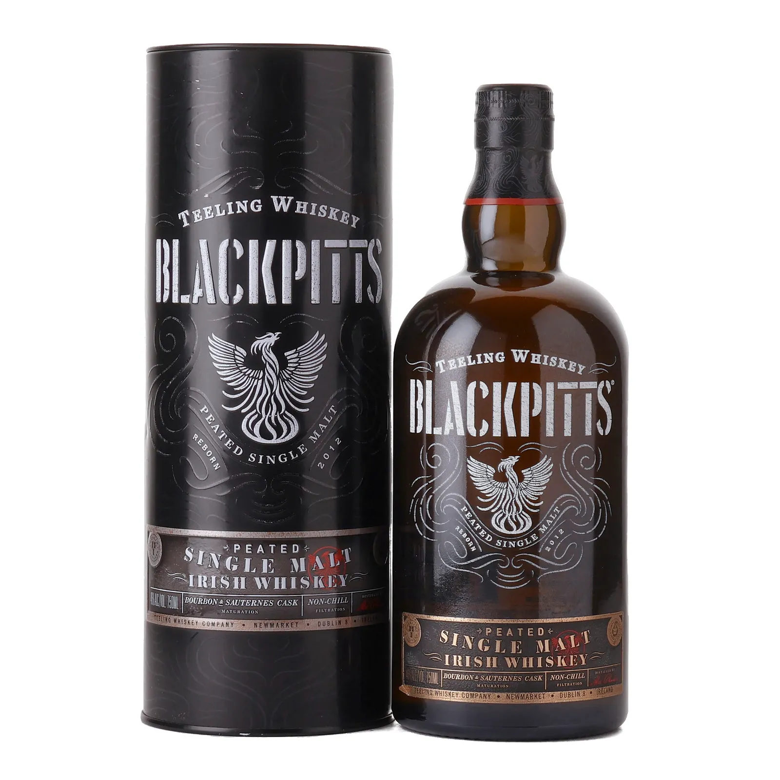 Teeling Blackpitts, Bourbon & Sauternes Cask, 46% whisky bottle