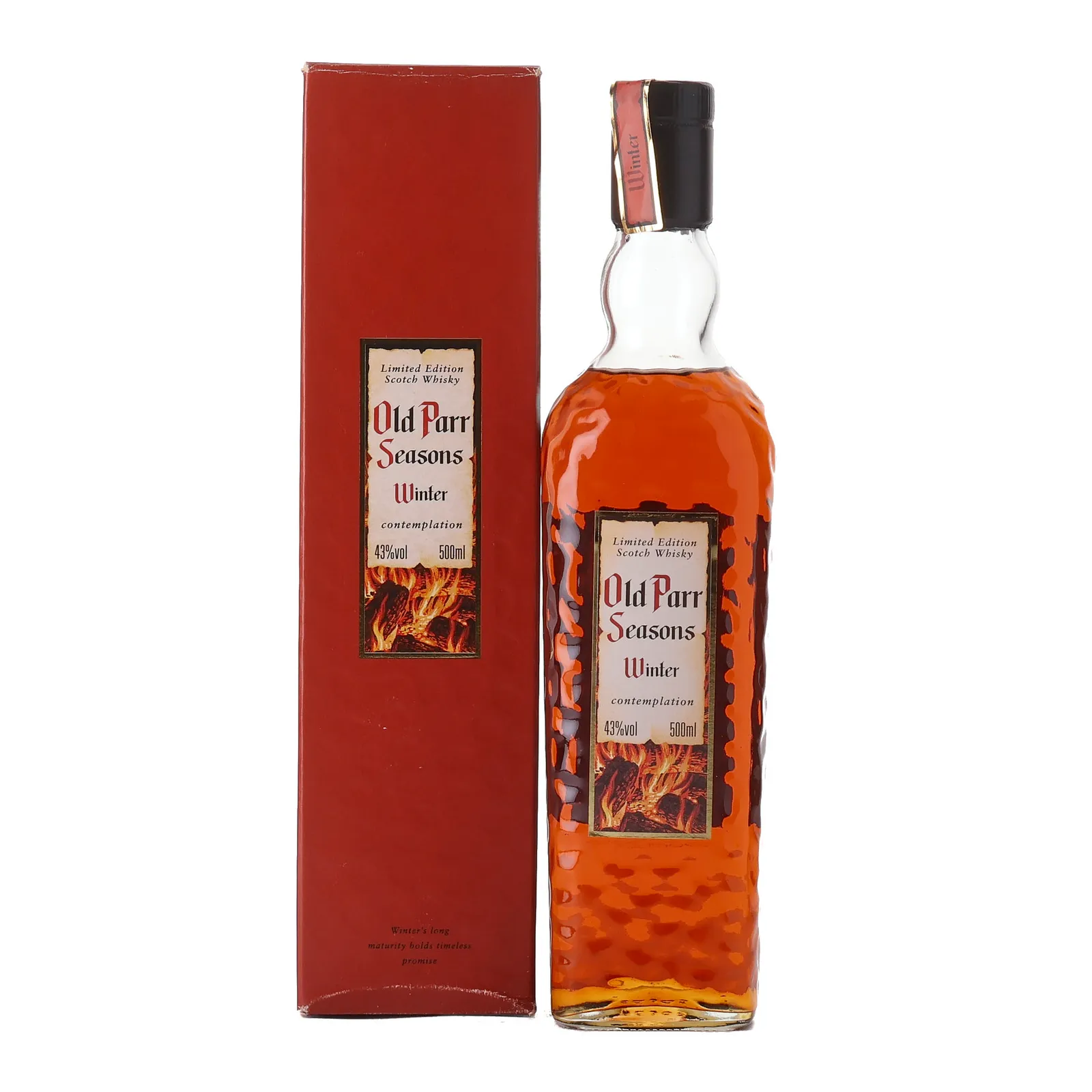 Old Parr Seasons Winter, 43% whisky bottle