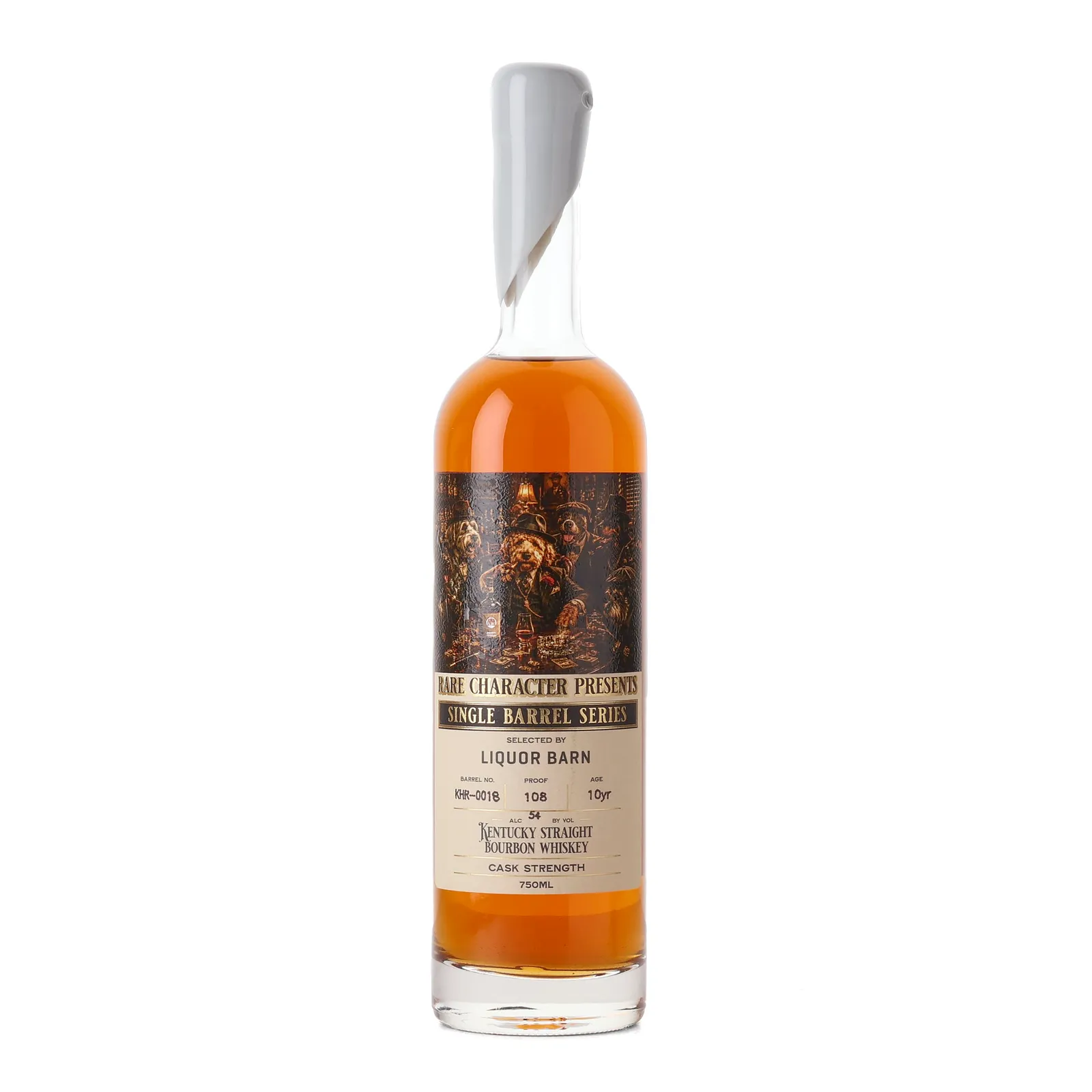Rare Character Single Barrel Series 10 Year Old, New Charred Oak Cask, Cask #KHR-0018, 2016, Rare Character, 54% whisky bottle