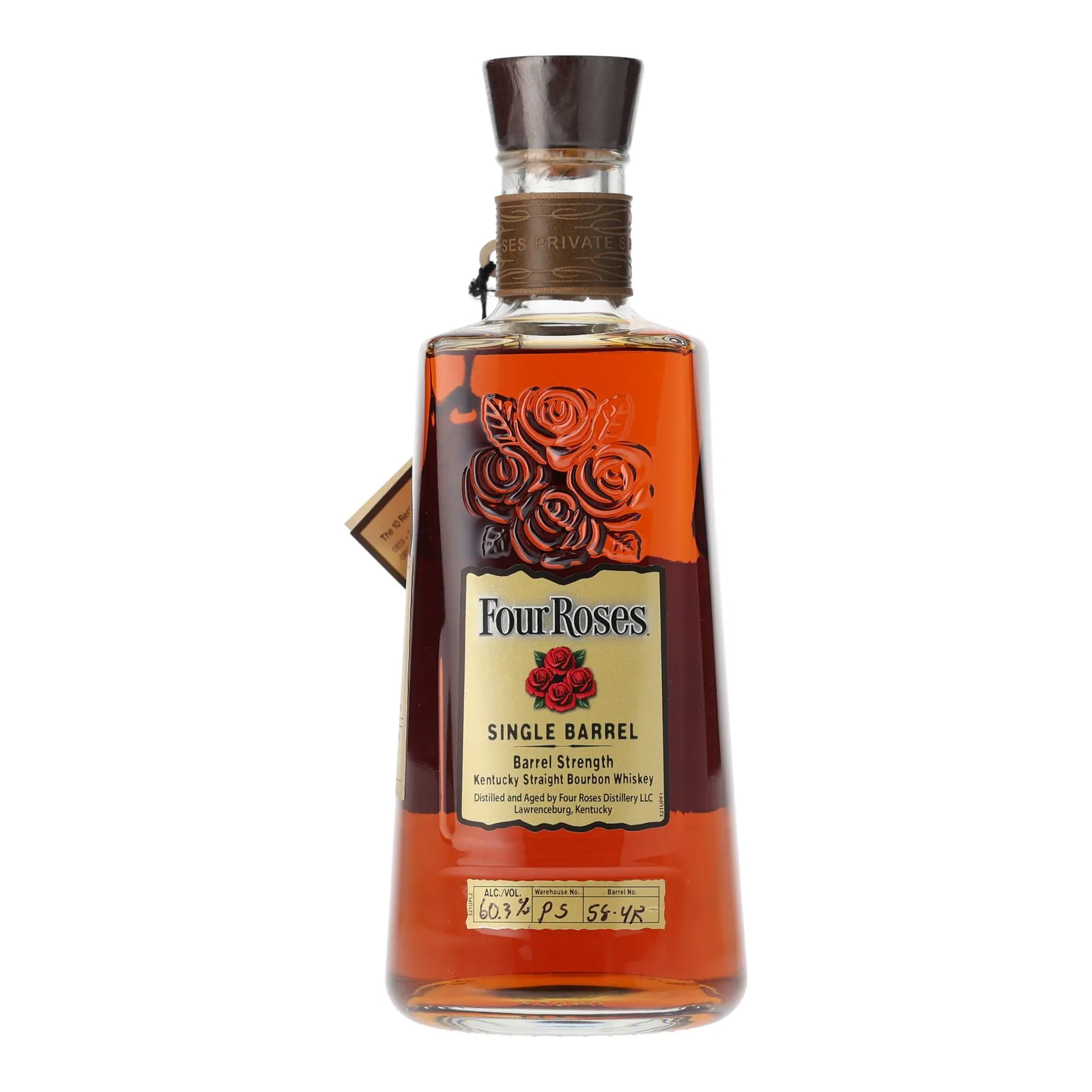 Four Roses Barrel Strength OESV 11 Year Old, New Charred Oak Cask, Cask #58-4R, Batch No. PS 58-4R, 60.3% whisky bottle