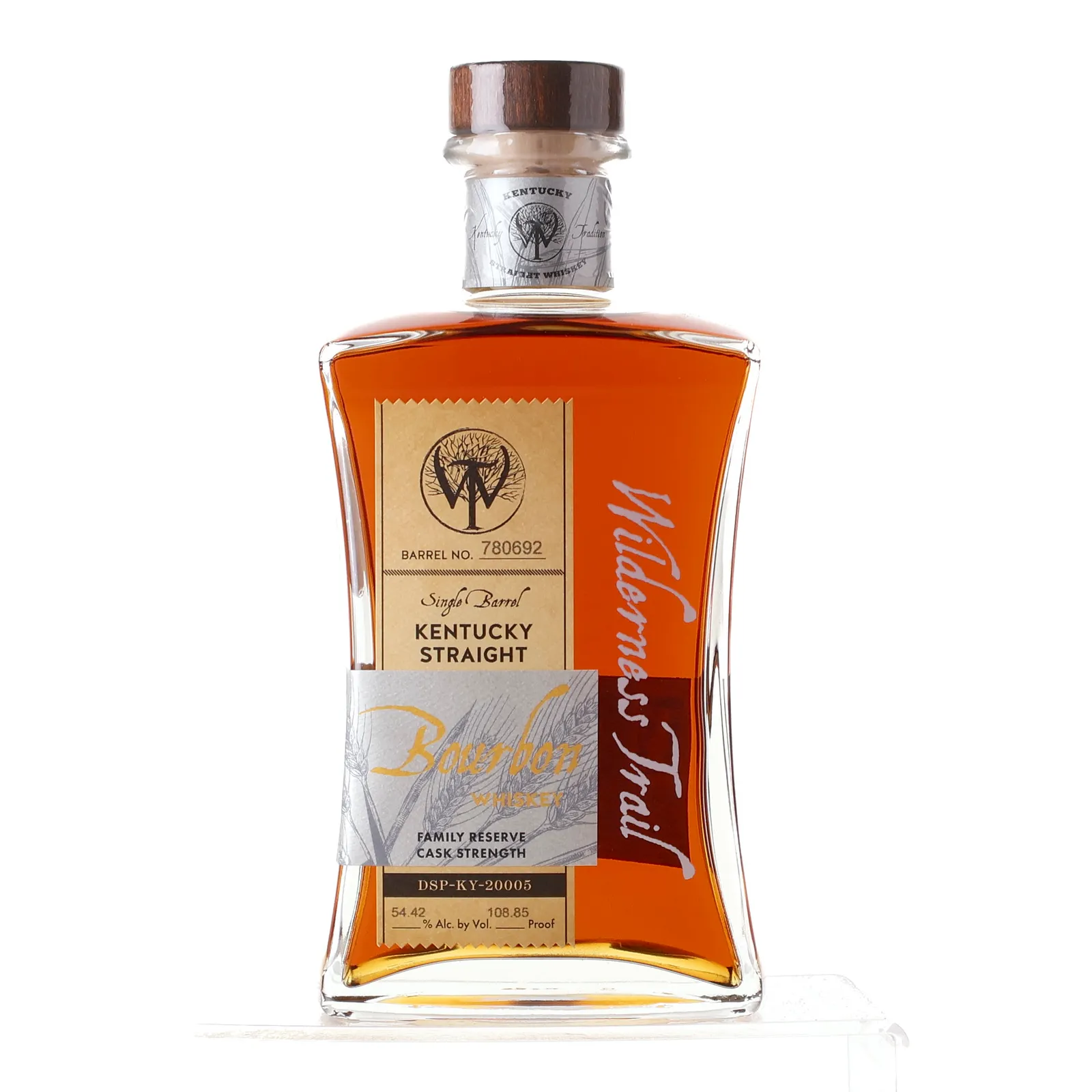 Wilderness Trail Family Reserve Cask Strength 4 Year Old, Cask #780692, 54.42% whisky bottle