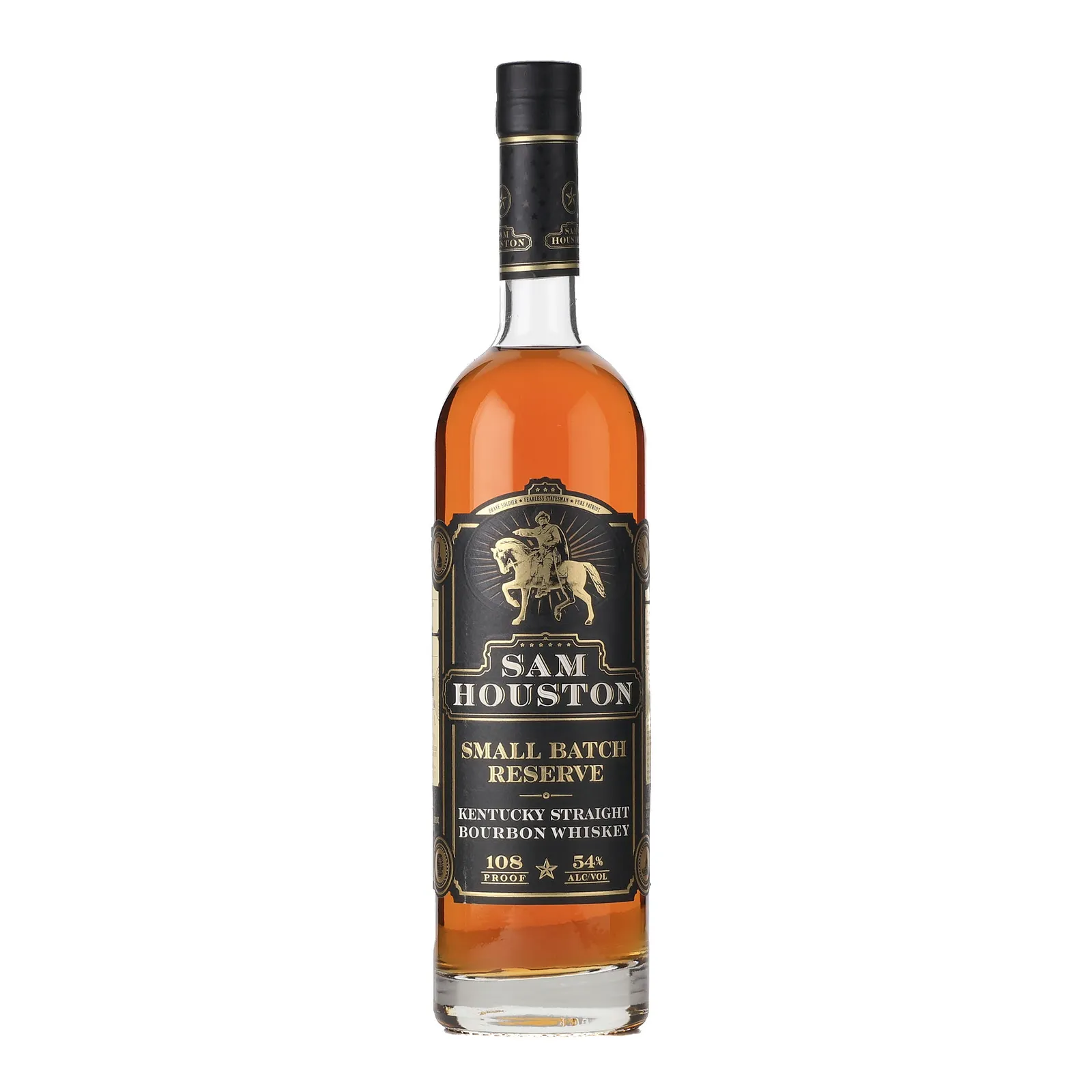 Sam Houston Small Batch No. Reserve Bourbon, Batch No. US-1A, 54% whisky bottle
