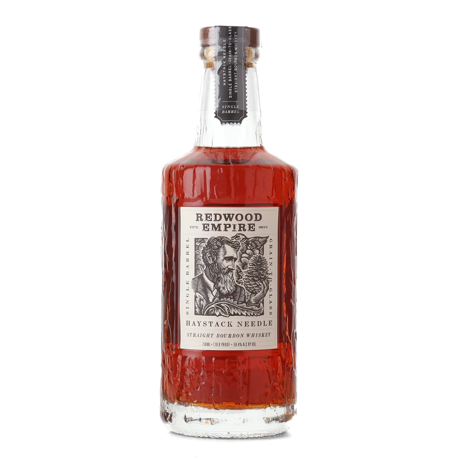 Redwood Empire Haystack Needle 8 Year Old, Oak Cask, Cask #1828, 59.4% whisky bottle