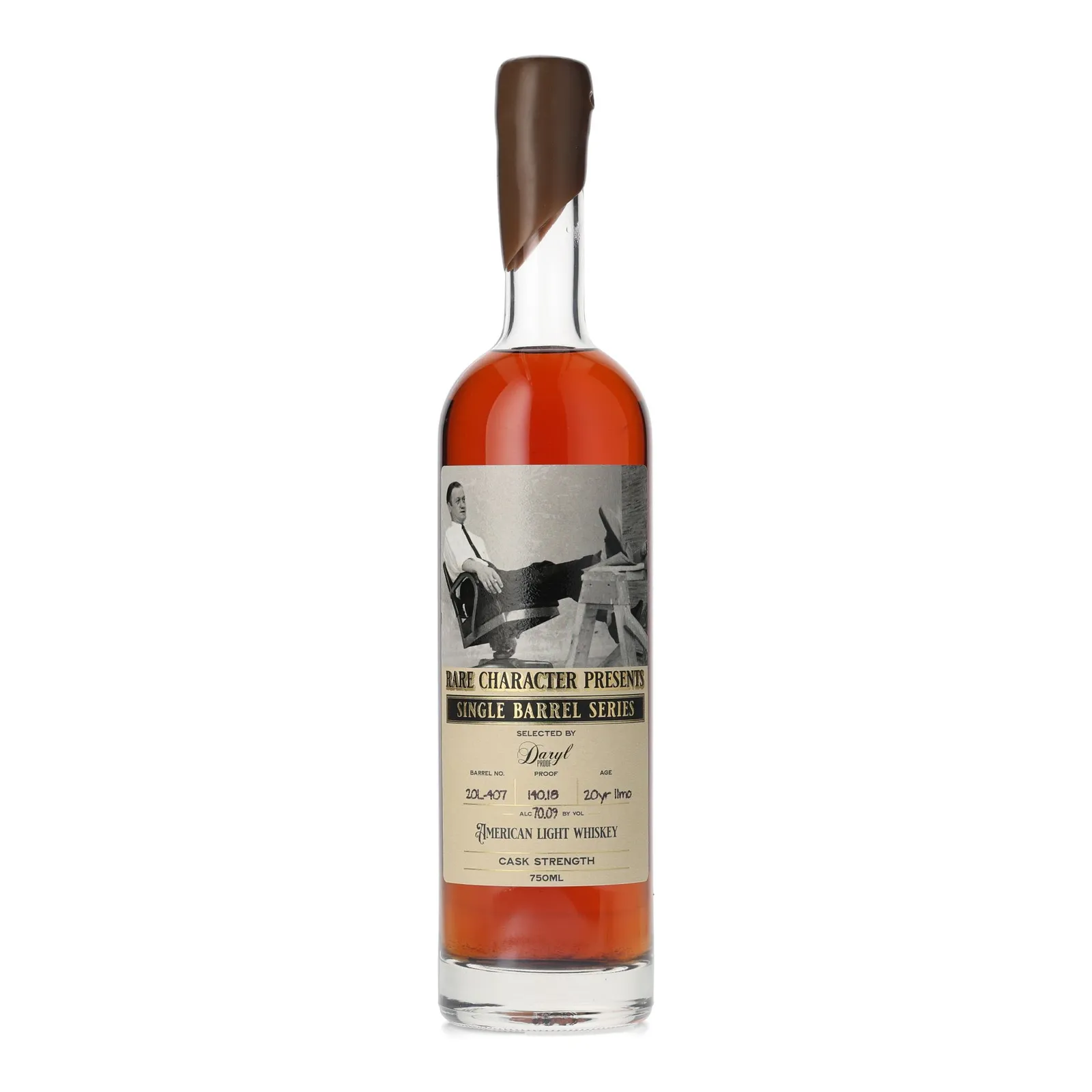 Rare Character Single Barrel Series 20 Year Old, Cask #20L-407, 2025, 70.09% whisky bottle