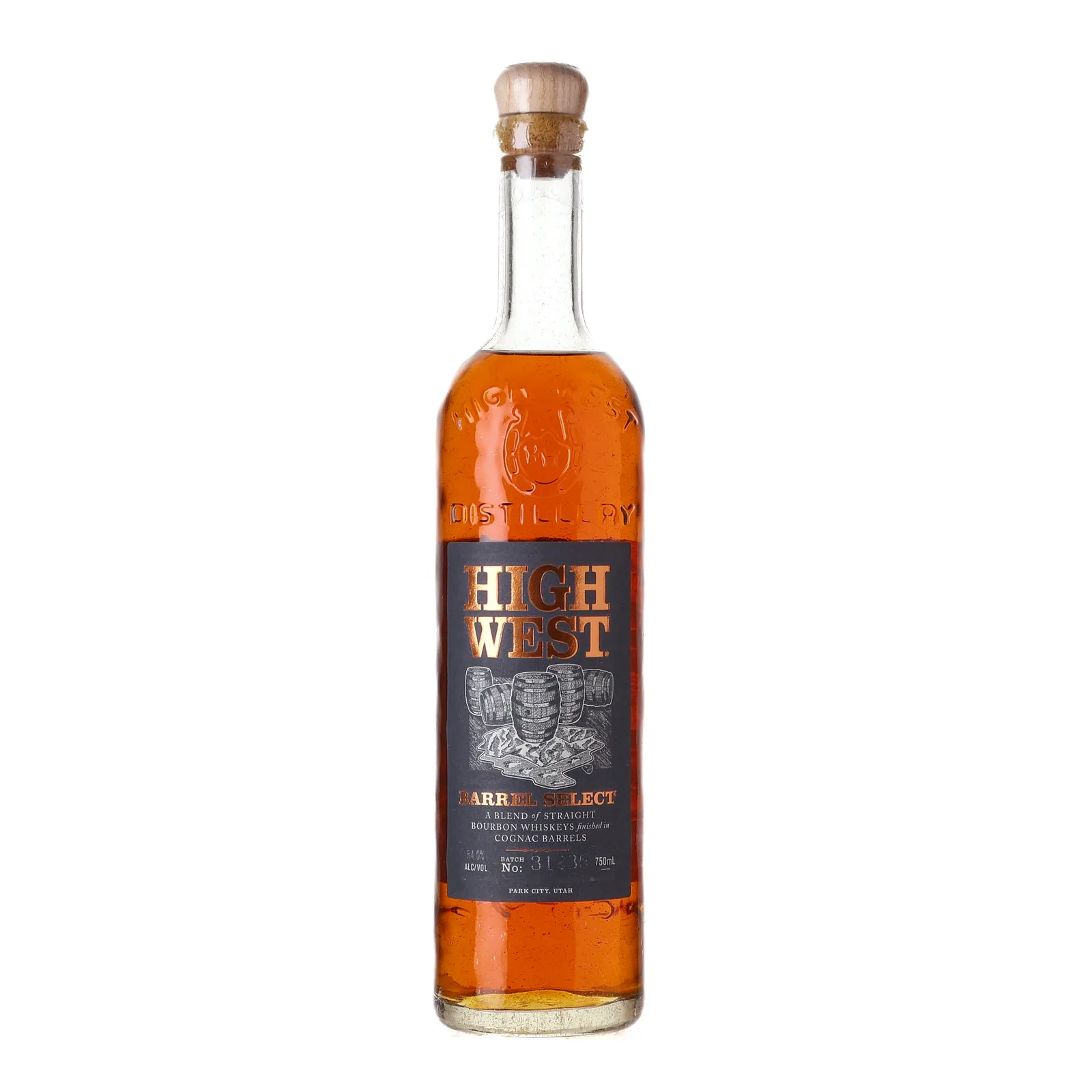 High West Barrel Select Cognac Cask, Batch No. 31238, 54% whisky bottle