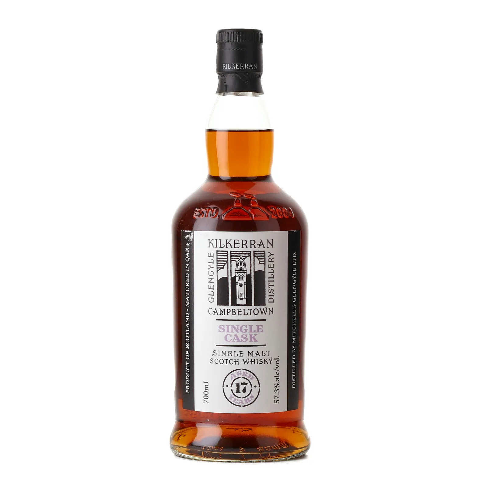 Kilkerran 17 Year Old, Sherry Cask, 2024, 57.3% whisky bottle