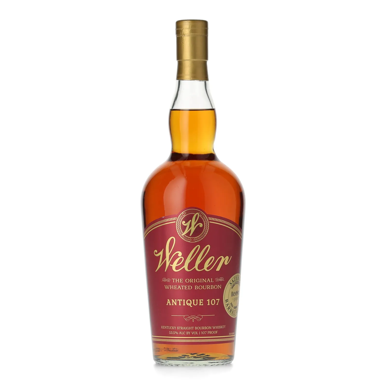 Weller Antique 107 BevMo! Barrel Select, 2024, 53.5% whisky bottle