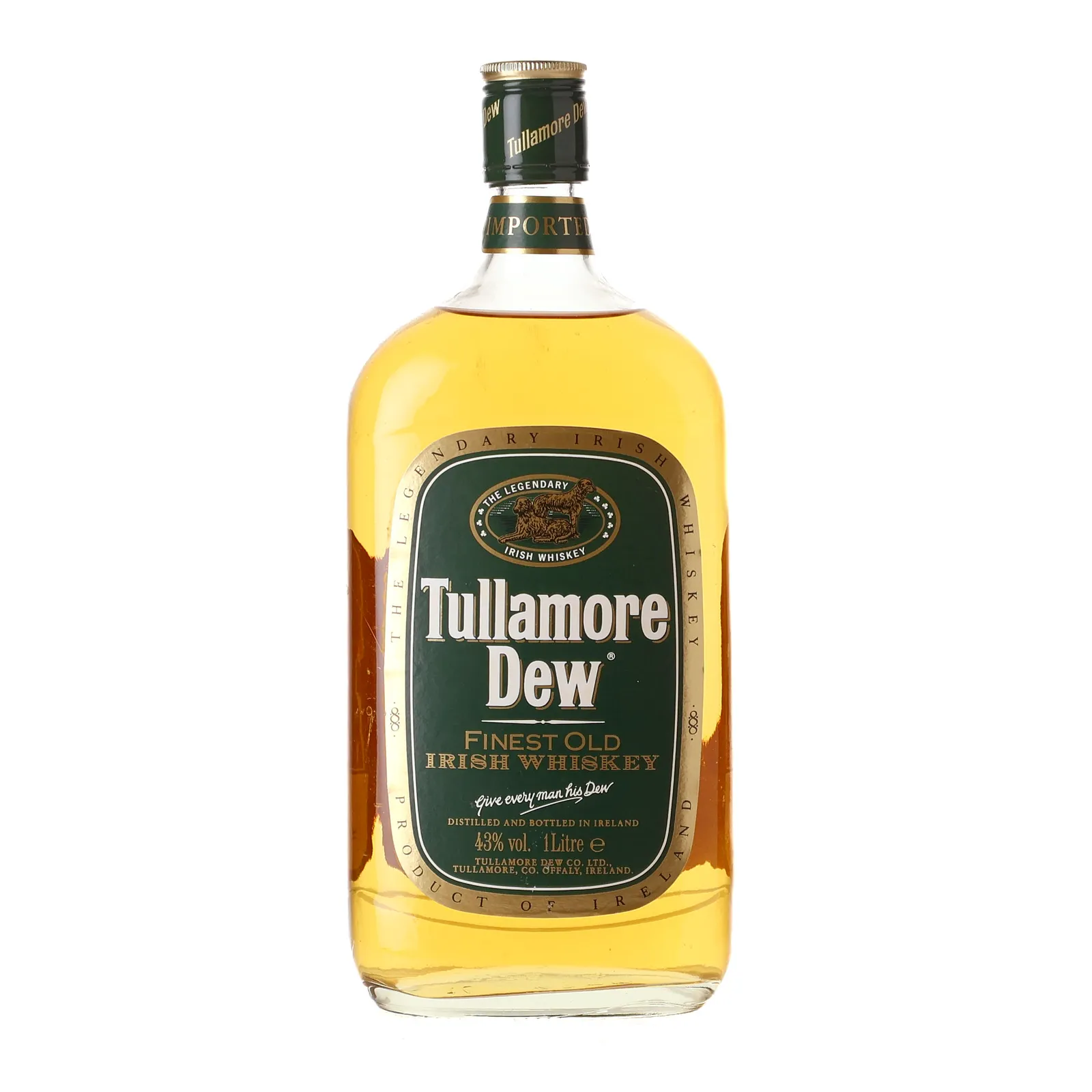 Tullamore Dew Original Irish Whiskey, 43% whisky bottle