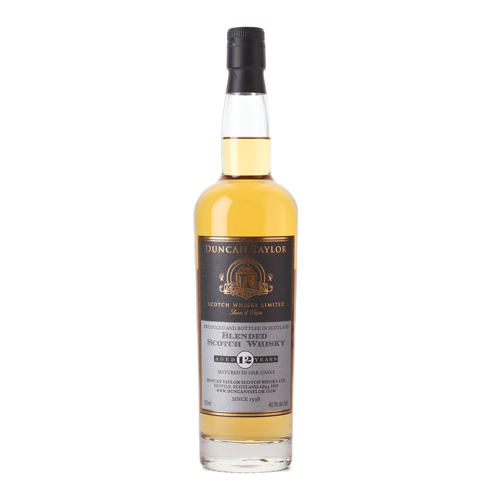 Duncan Taylor 12 Year Old, Oak Cask, Duncan Taylor, 40% whisky bottle
