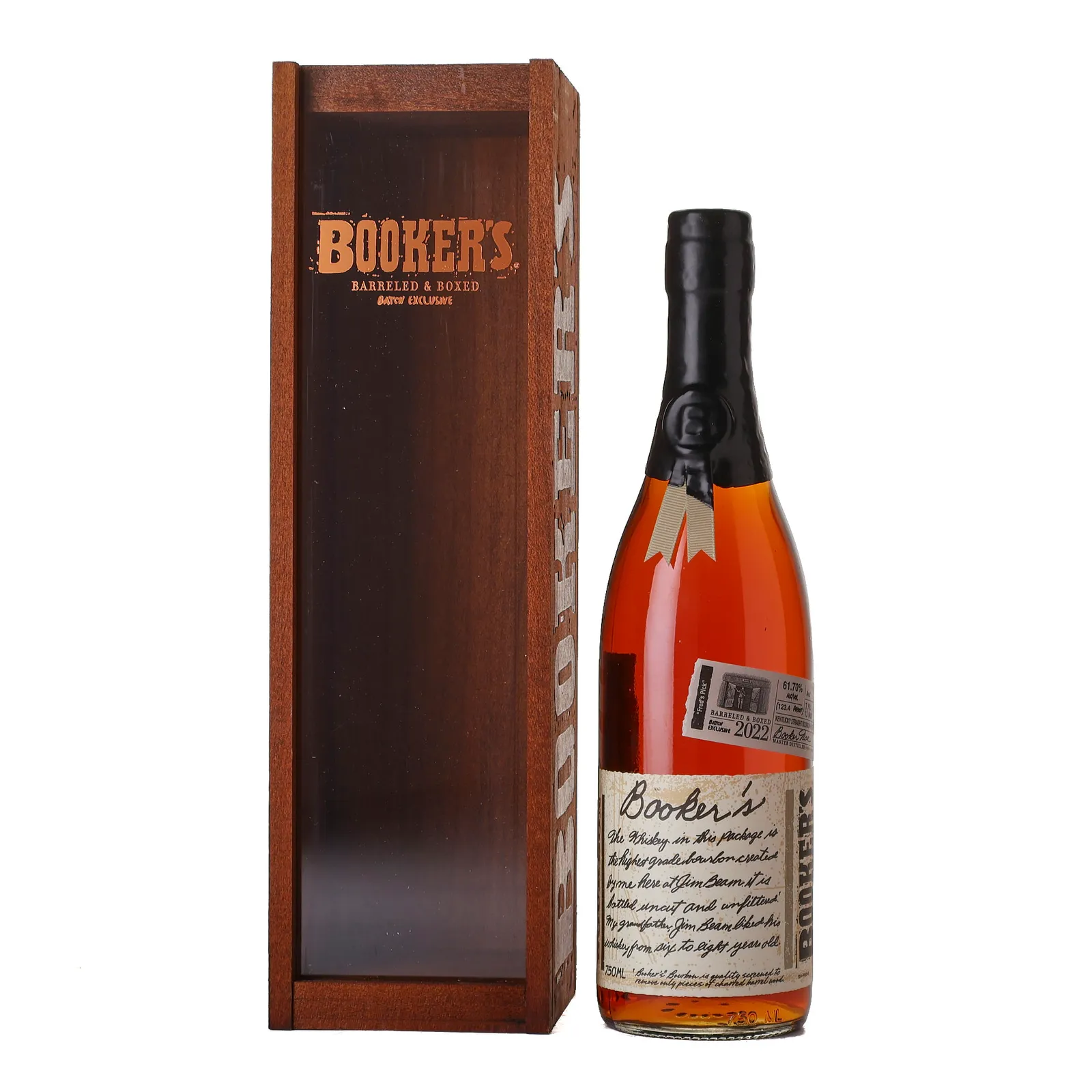 Booker's Fred's Pick 6 Year Old, 2022 Fred's Pick, 2022, 61.7% whisky bottle