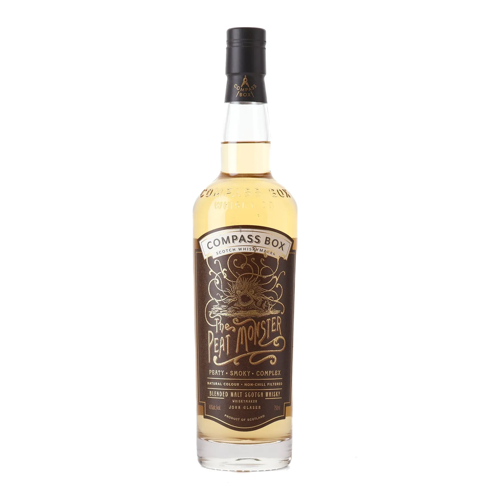 Compass Box The Peat Monster, Refill Hogshead & French Oak Cask, 46% whisky bottle
