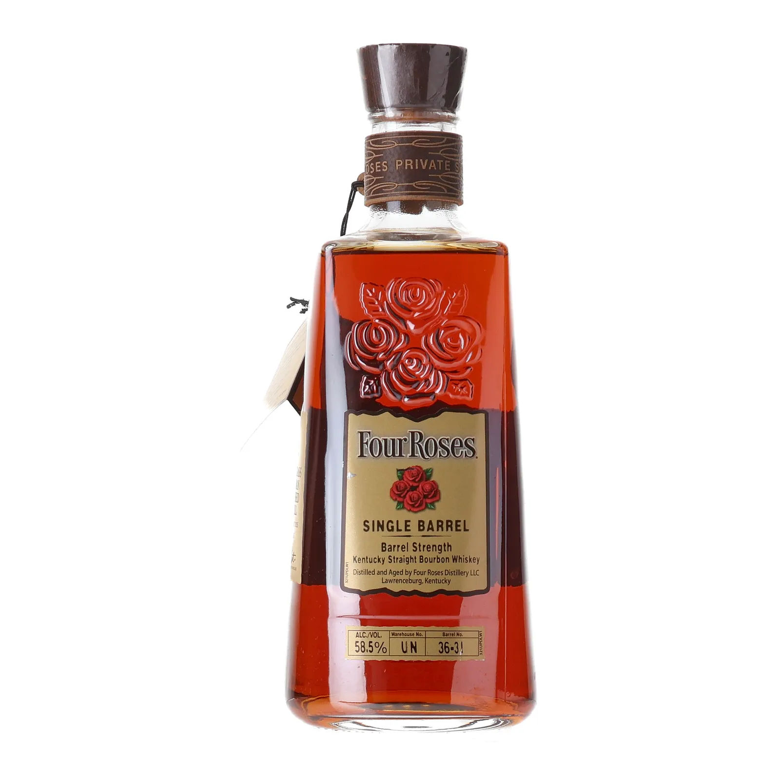 Four Roses Barrel Strength OBSF Father's Day Private Barrel Selection 15 Year Old, Barrel Cask, Cask #36-3I, Batch No. UN 36-3I (Tier 3), 2025, 58.5% whisky bottle