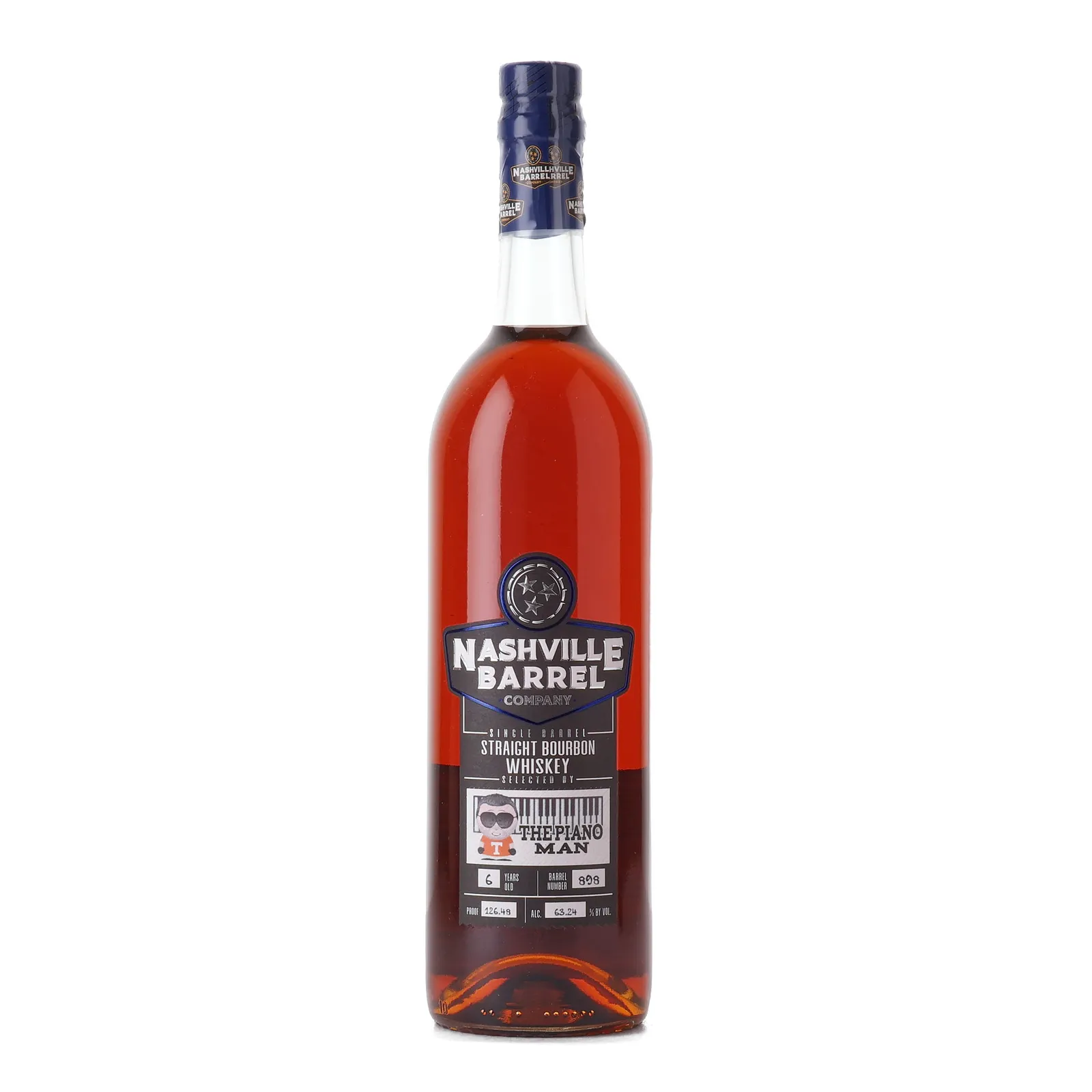 Nashville Barrel Company The Piano Man 6 Year Old, Cask #898, 63.2% whisky bottle