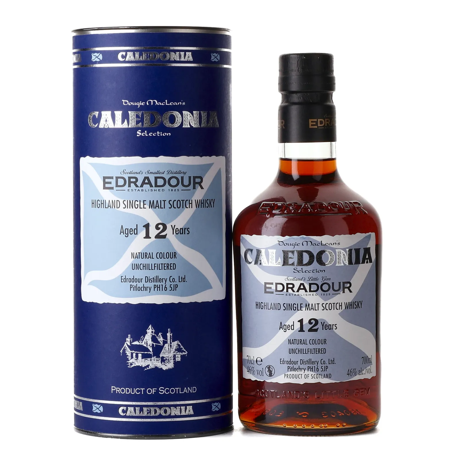 Edradour Caledonia Selection 12 Year Old, Sherry Cask, 2009, 46% whisky bottle
