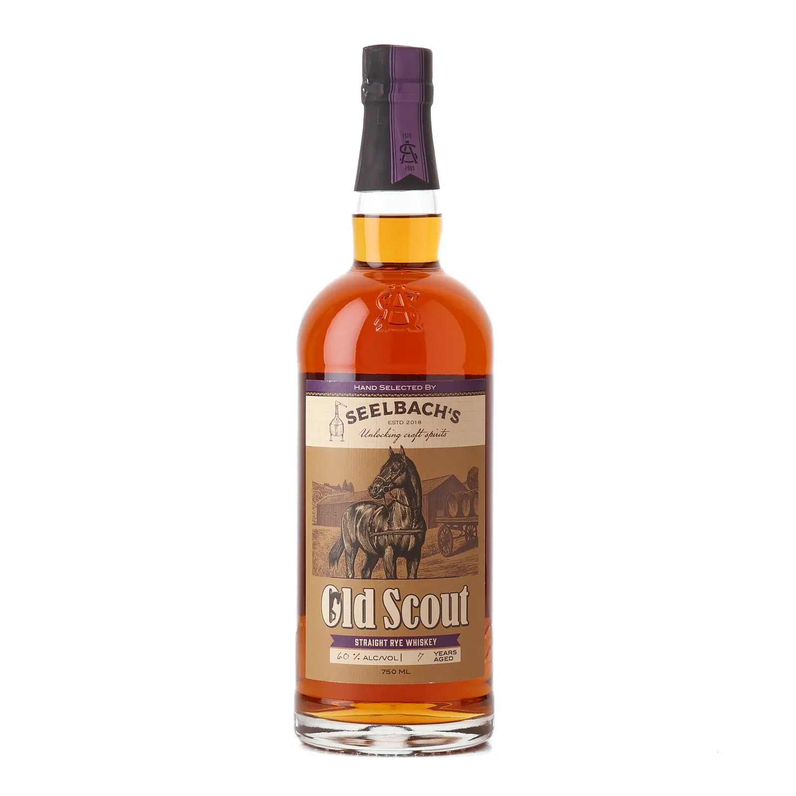 Smooth Ambler Old Scout 7 Year Old, Cask #32251, Seelbach's, 60% whisky bottle