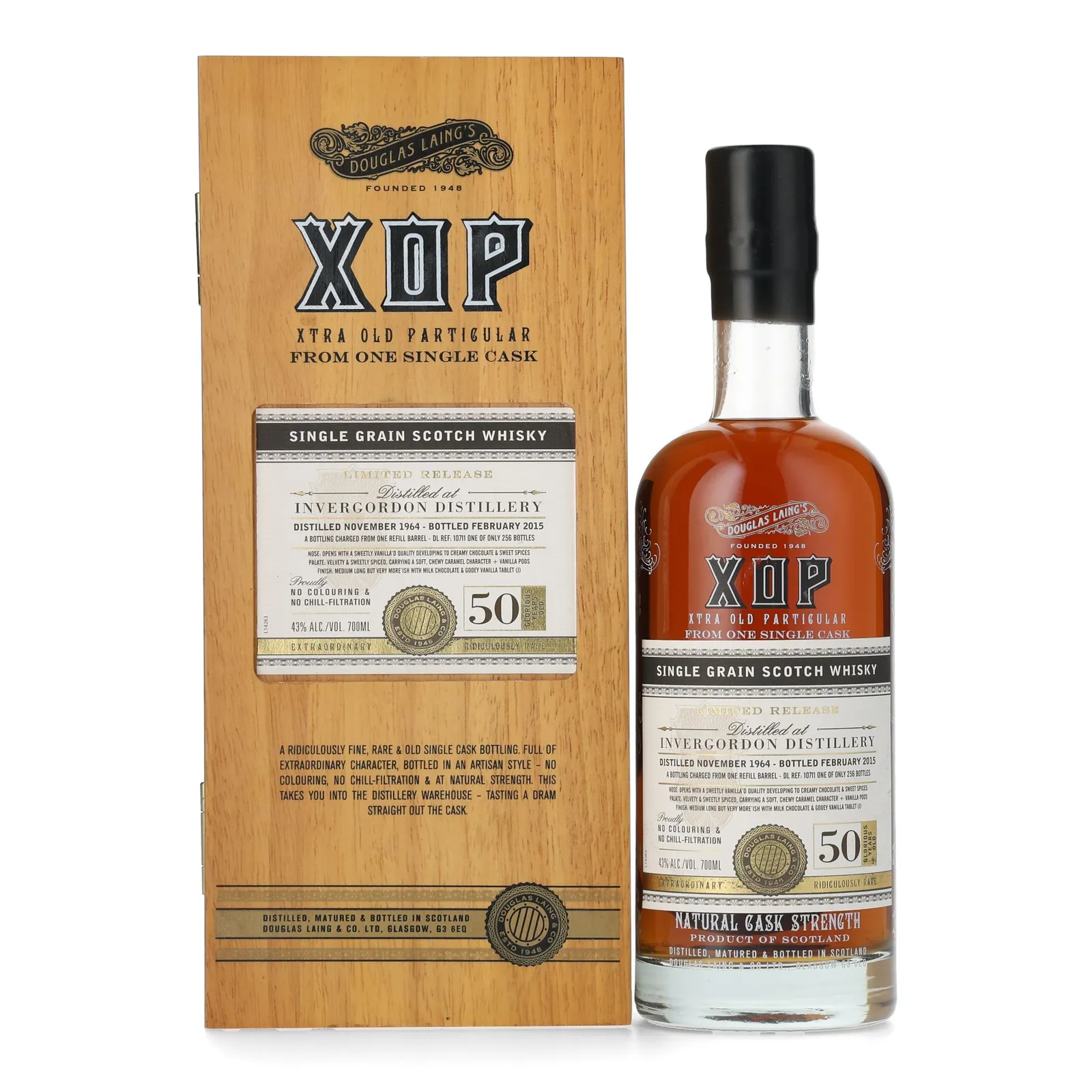 Invergordon Xtra Old Particular 50 Year Old, Refill Cask, 1964, Douglas Laing, 43% whisky bottle