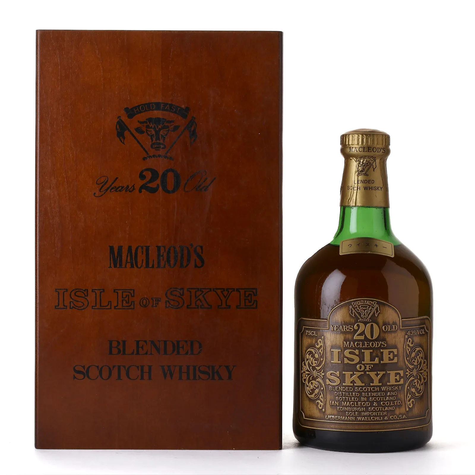 Isle of Skye 20 Year Old, Ian Macleod, 43% whisky bottle