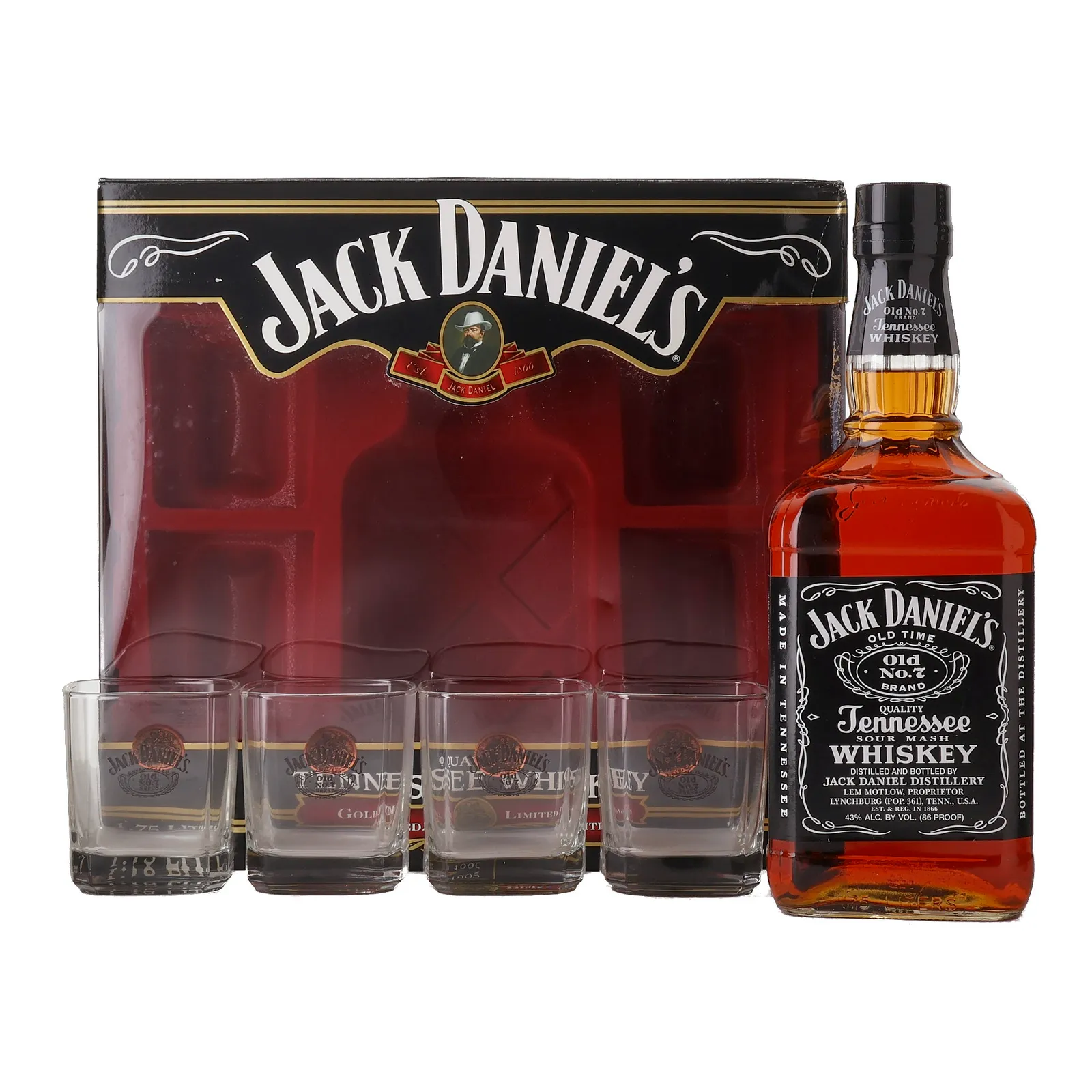 Jack Daniel's Old No. 7 1905 Gold Medal, 43% whisky bottle