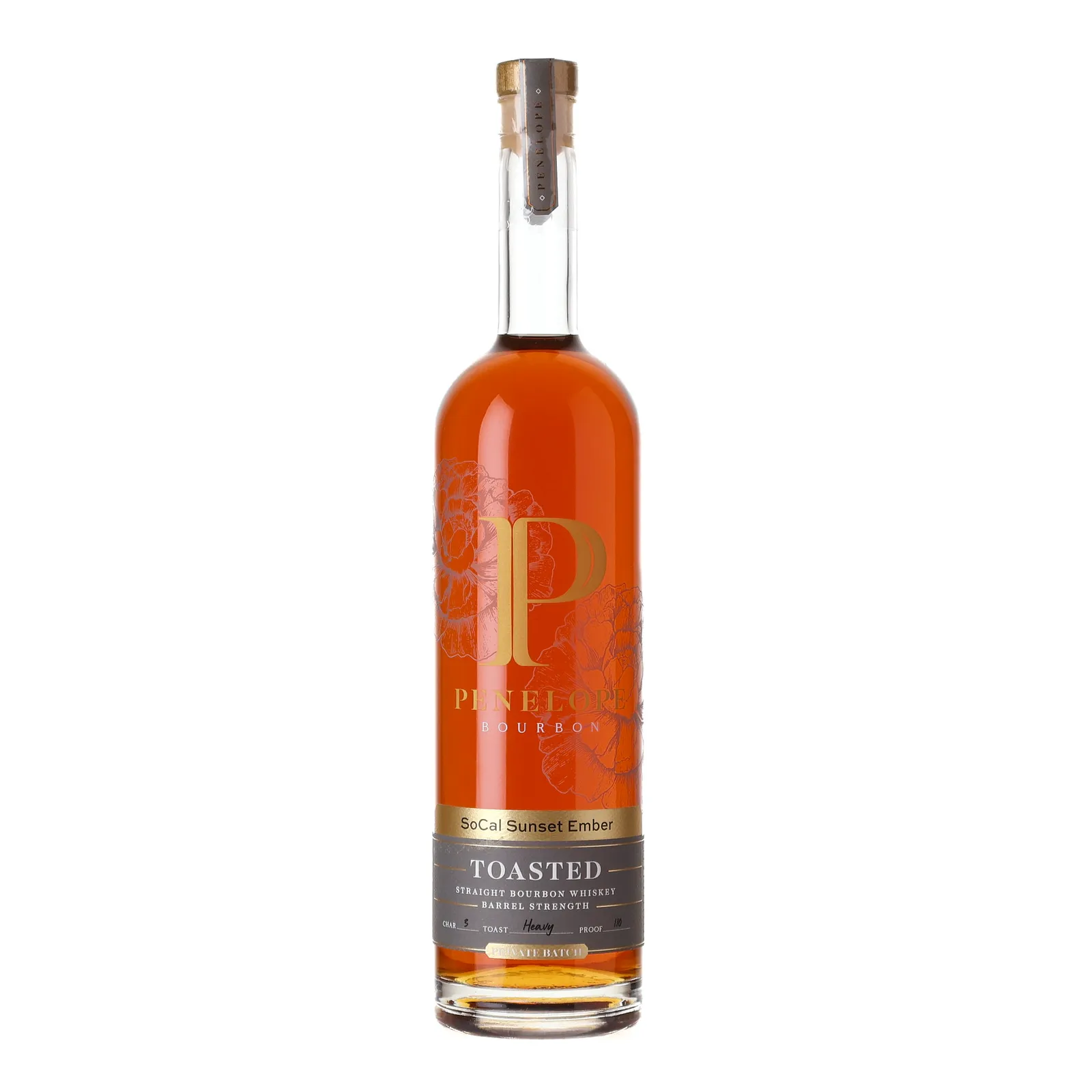 Penelope Toasted Series Barrel Strength SoCal Sunset Ember, New Toasted Cask, 5 Year Old, 55% whisky bottle