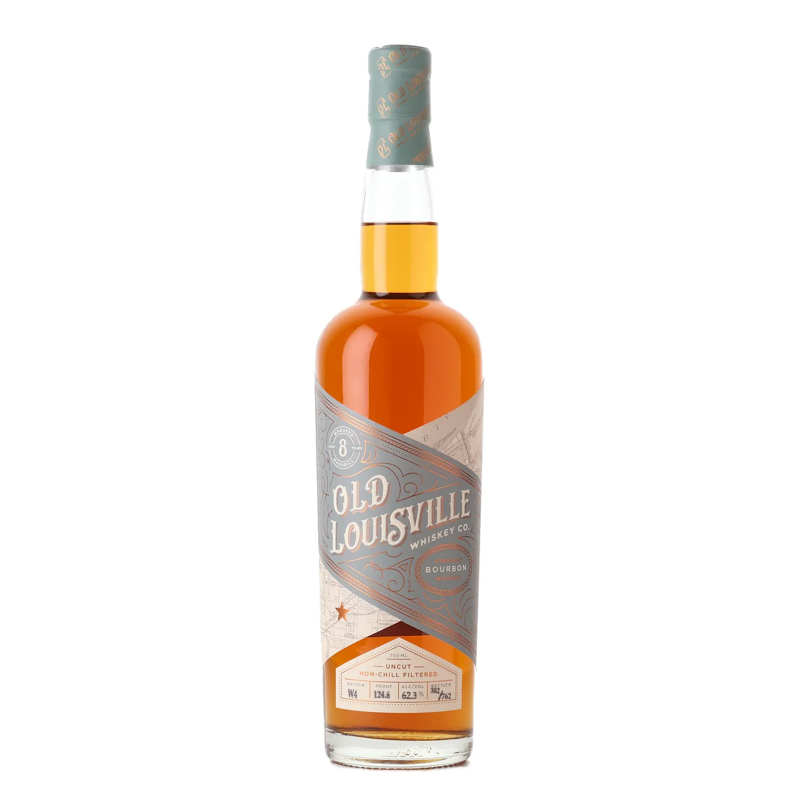 Old Louisville 8 Year Wheated Bourbon, Batch No. W4, 62.3% whisky bottle
