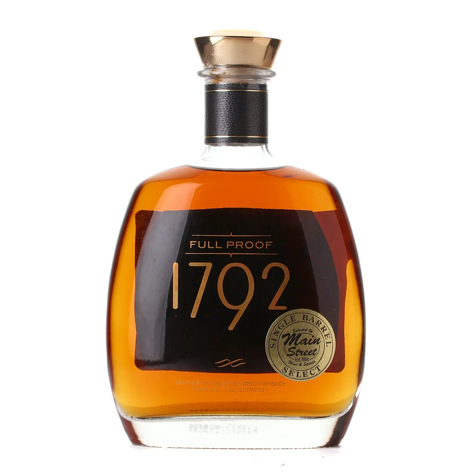 1792 Full Proof Main Street Wine & Spirits Single Barrel Select, 2019, 62.5% whisky bottle