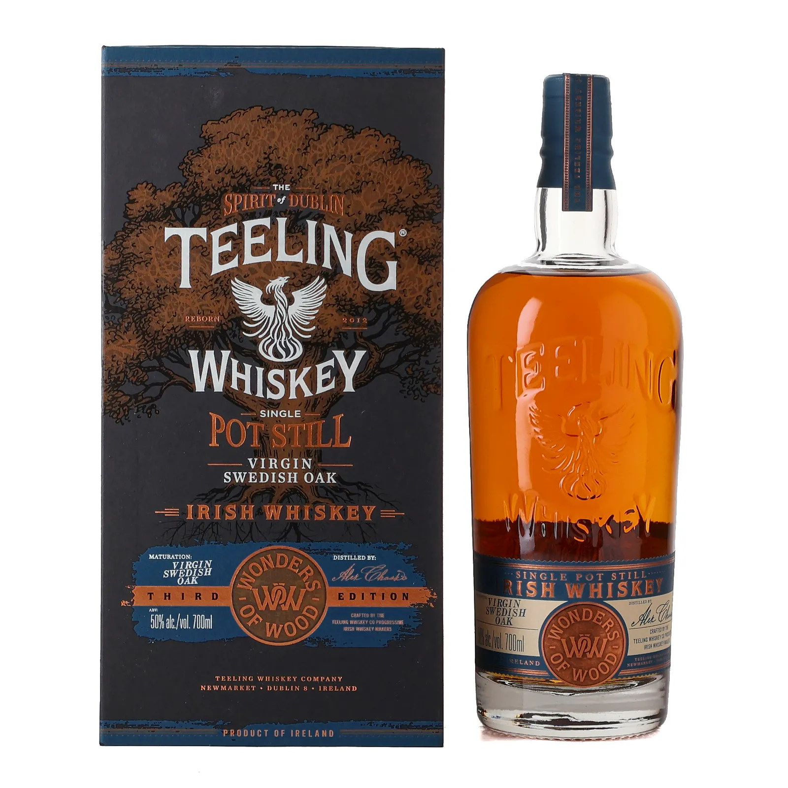 Teeling Wonders of Wood Third Edition, Virgin Swedish Oak Cask, 2024, 50% whisky bottle