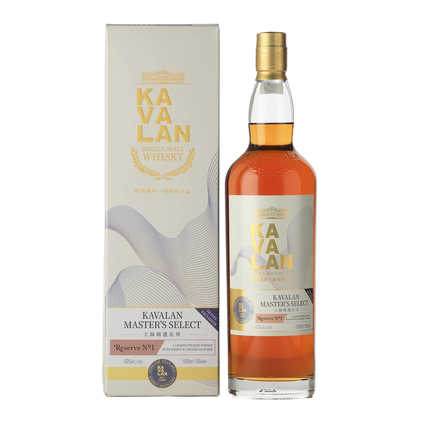 Kavalan Master's Select Reserve No. 1, ex-Bourbon & STR Cask, 2025, 40% whisky bottle