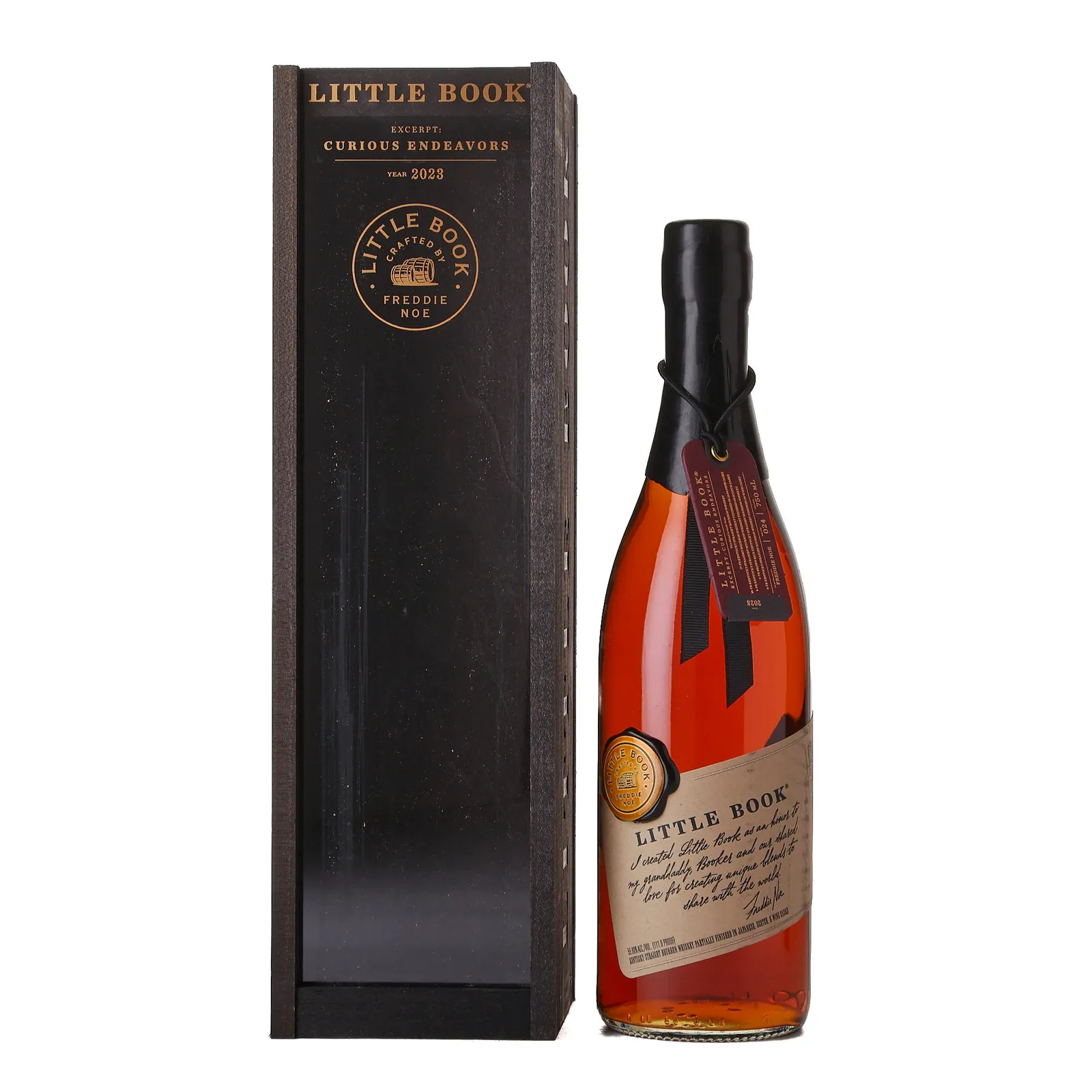 Little Book Excerpt: Curious Endeavors, 2023, 55.8% whisky bottle