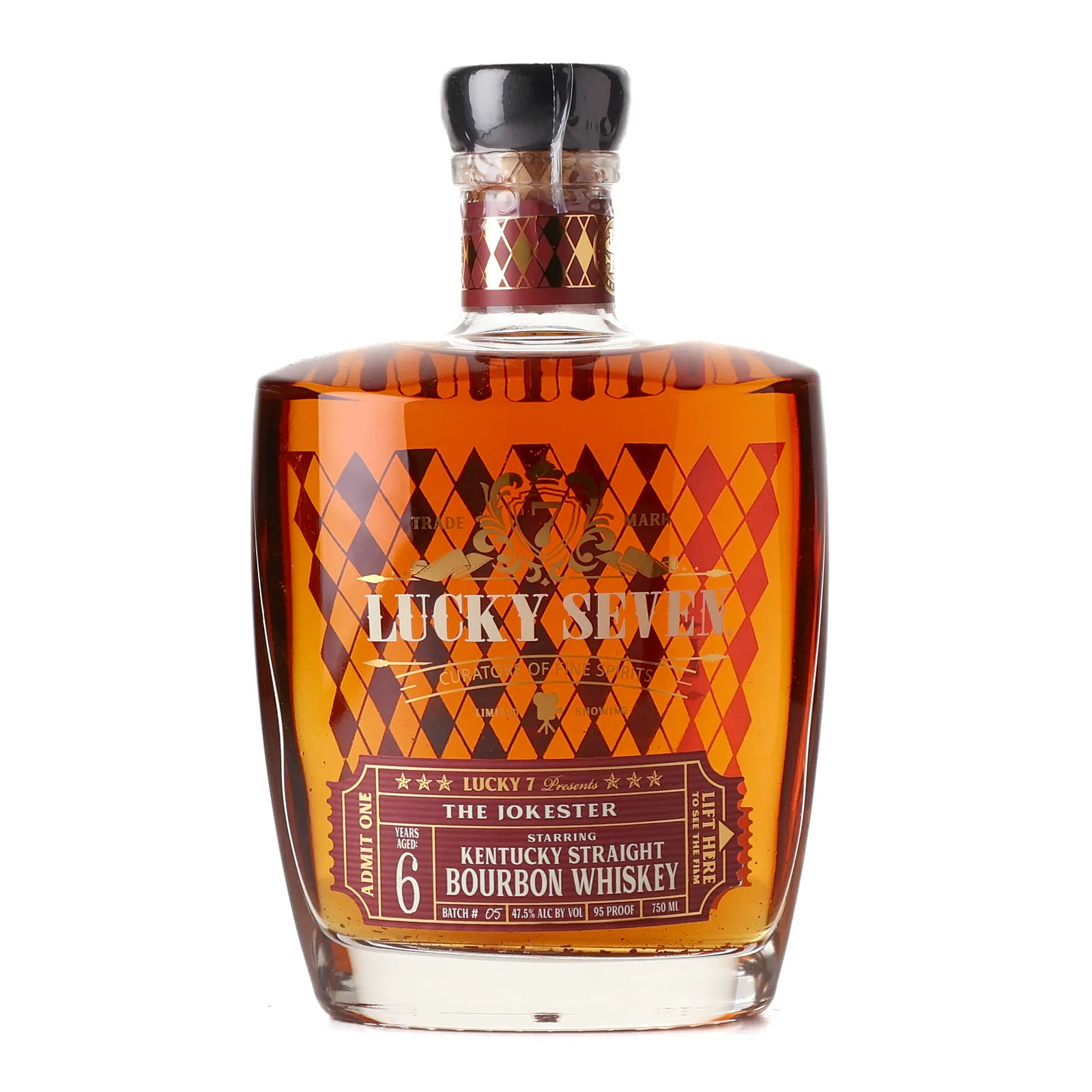 Lucky Seven The Jokester 6 Year Old, New Charred Oak Cask, Batch No. 05, Lucky Seven Spirits, 47.5% whisky bottle