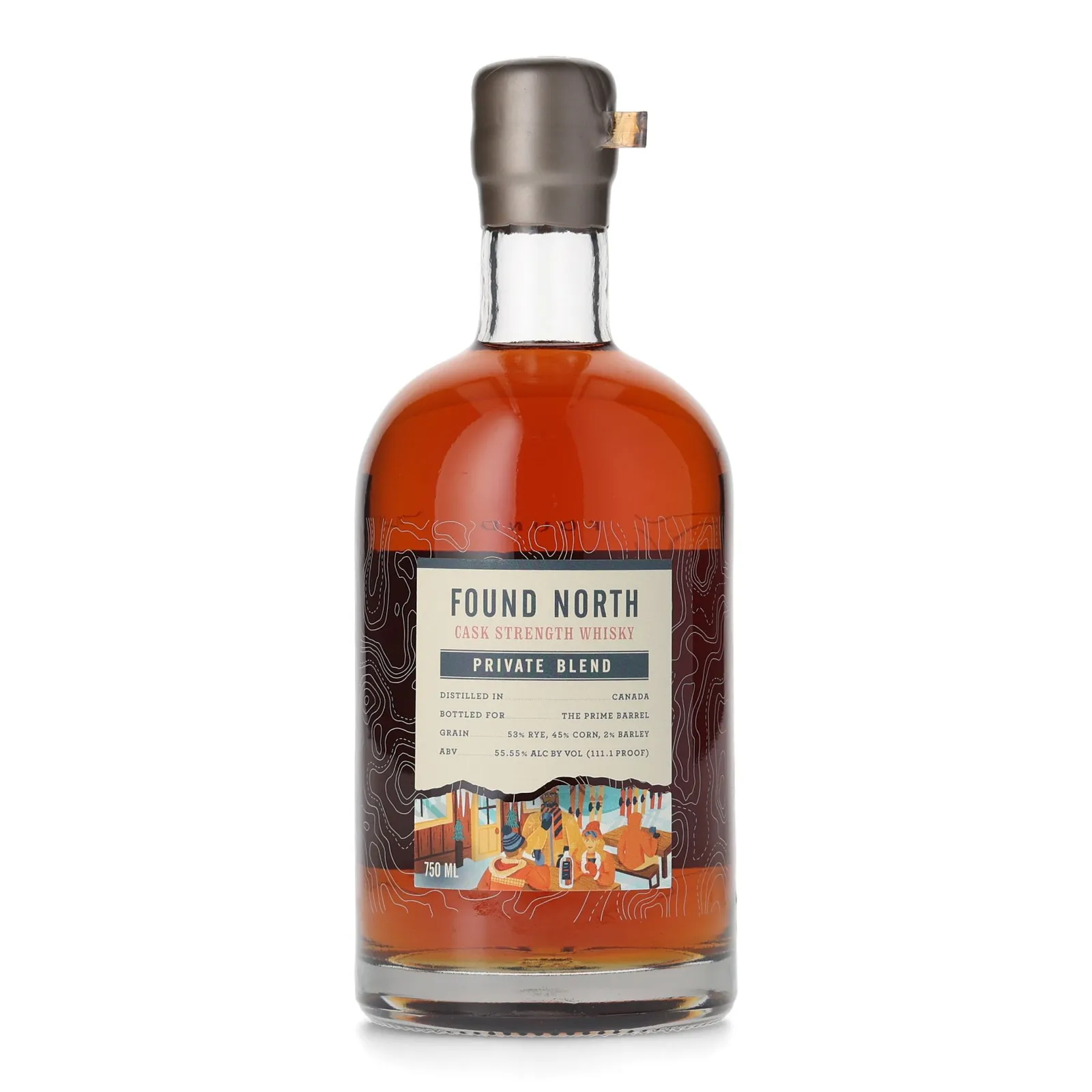 Found North Private Blend The Prime Barrel, Cognac & Sauternes Cask, 55.55% whisky bottle