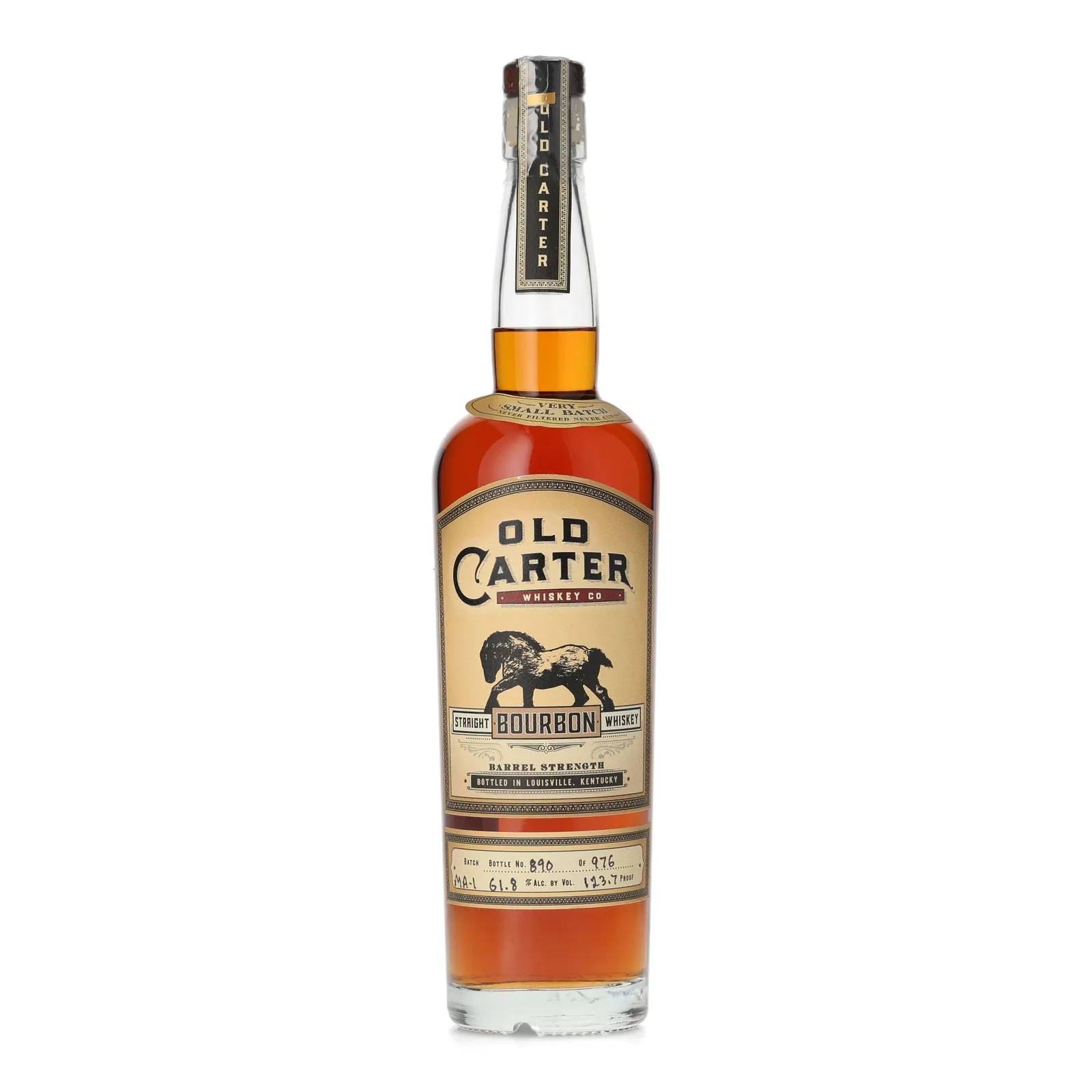 Old Carter Very Small Batch No. Bourbon, Batch No. MA-1, 2024, 61.8% whisky bottle