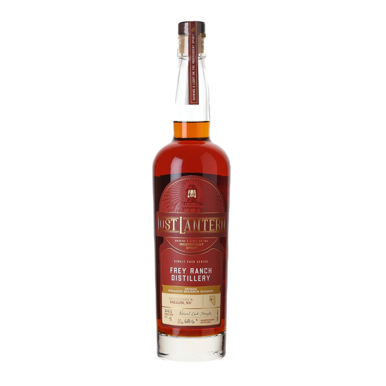 Frey Ranch Single Cask Series 5 Year Old, Cask #5, Lost Lantern, 68.6% whisky bottle
