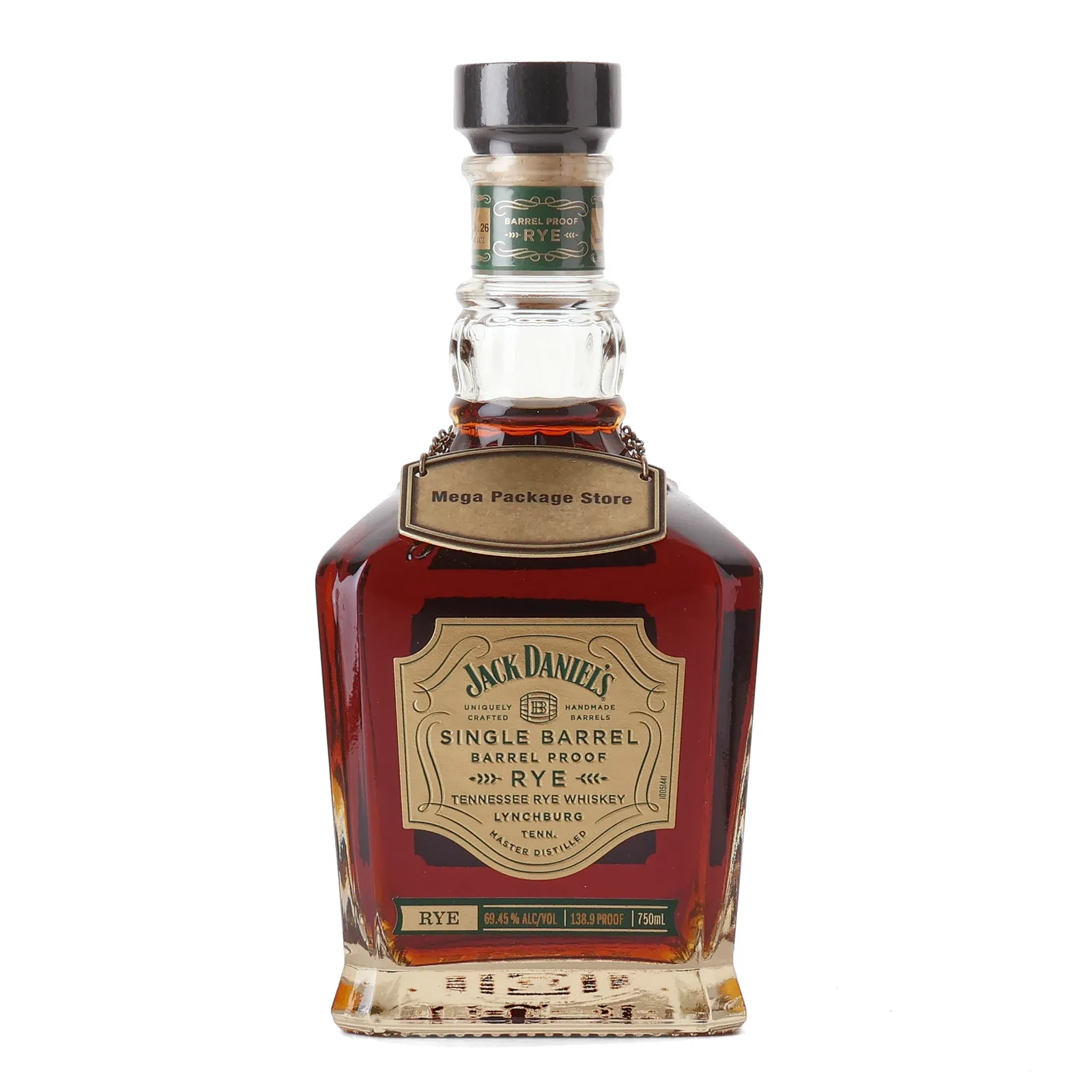 Jack Daniel's Single Barrel Barrel Proof Rye, Cask #26-26540, 2026, 69.5% whisky bottle