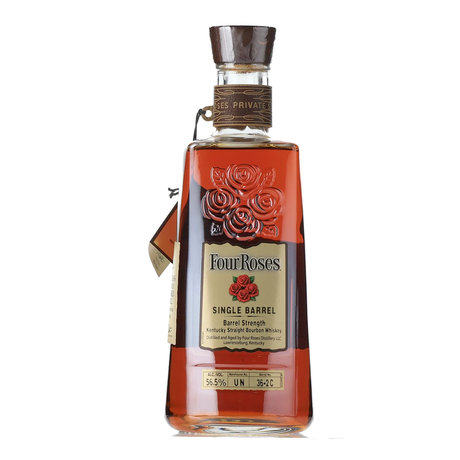 Four Roses Single Barrel Barrel Strength OBSF 15 Year Old, Cask #36-2C, 2025, 56.5% whisky bottle