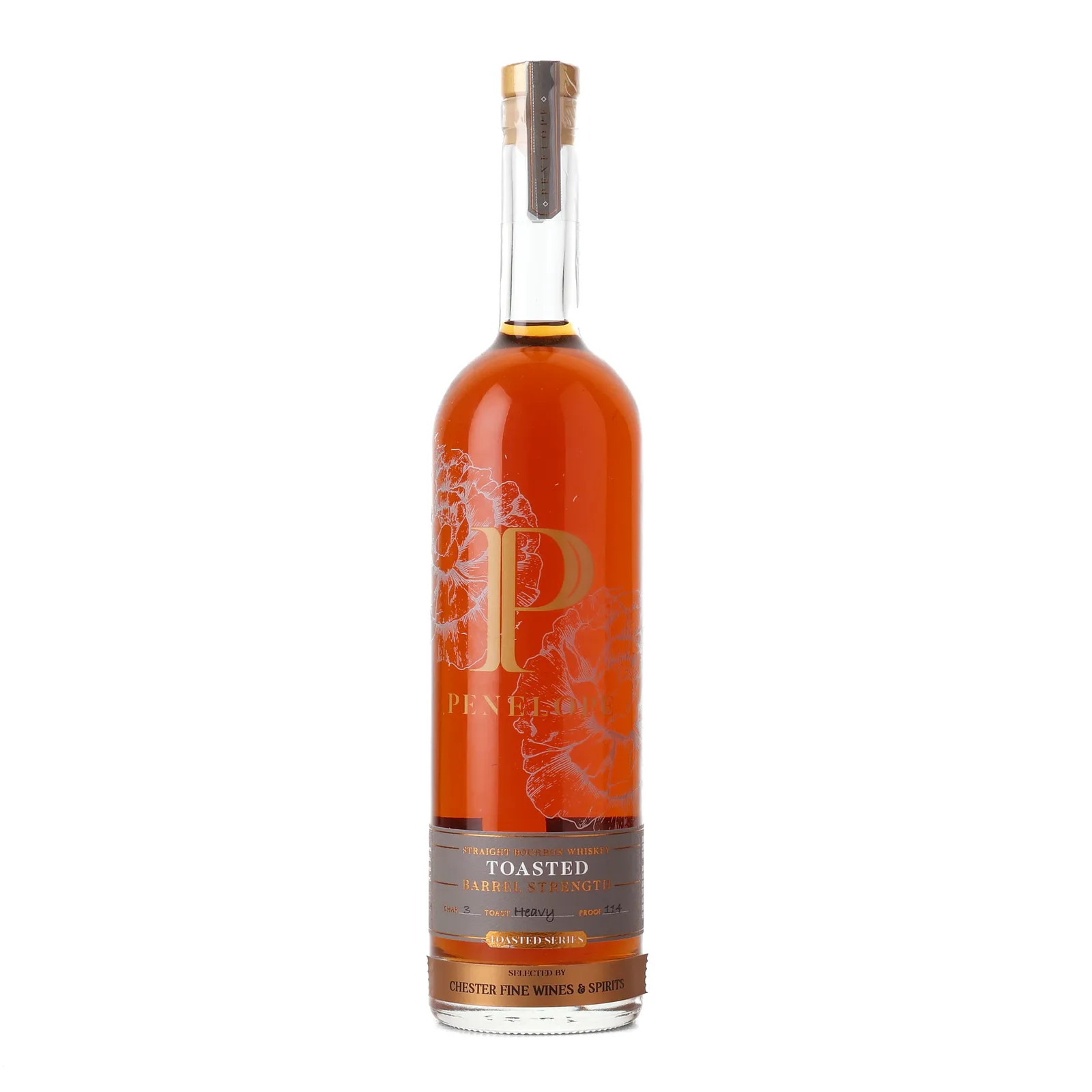Penelope Toasted Series Barrel Strength Chester Private Barrel Selection 5 Year Old, Toasted Oak Cask, Batch No. 23-1004, 2023, 57% whisky bottle