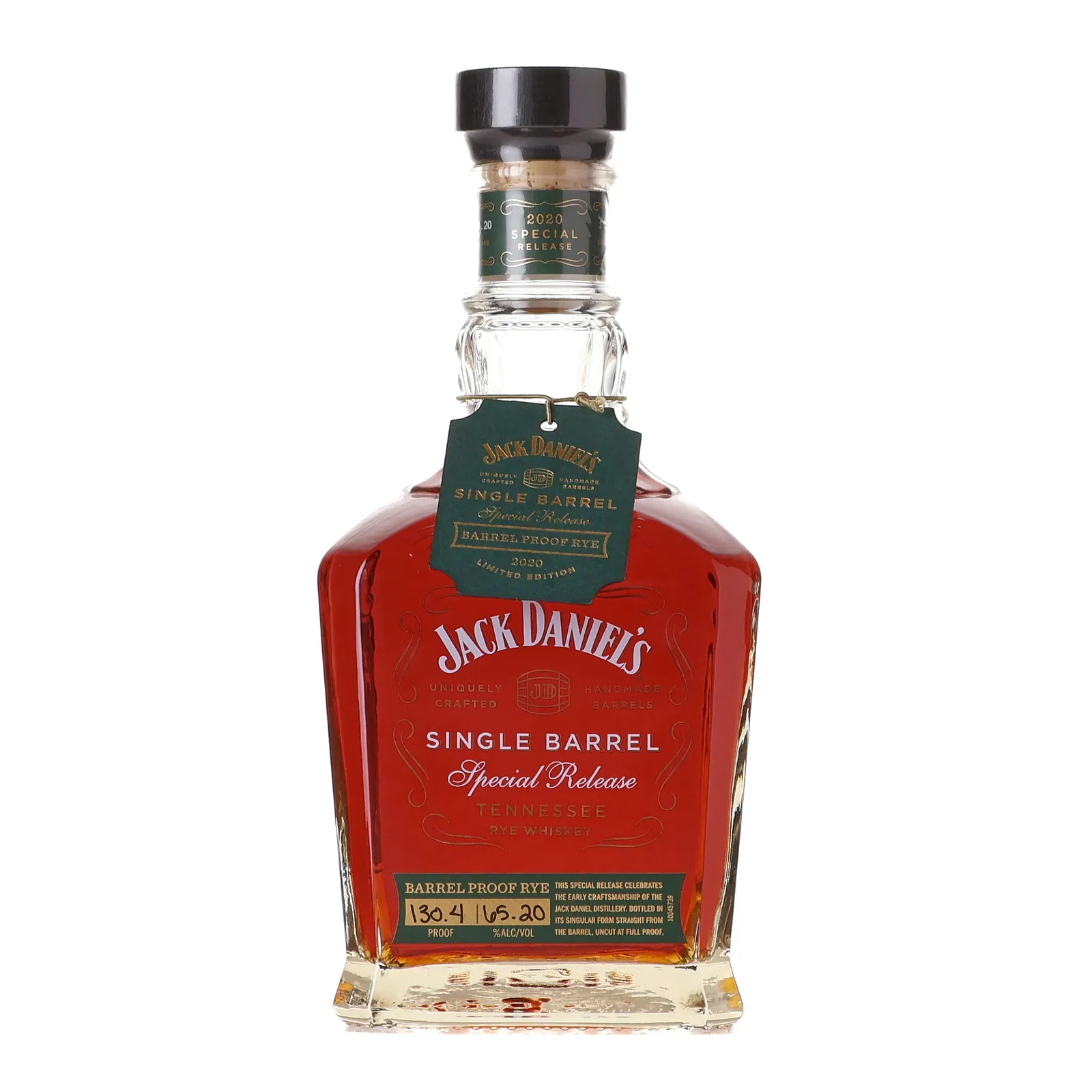 Jack Daniel's Single Barrel Special Release Barrel Proof Rye, Cask #20-06862, 2020, 65.2% whisky bottle