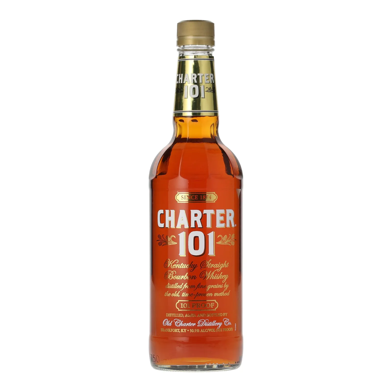 Charter 101, 50.5% whisky bottle