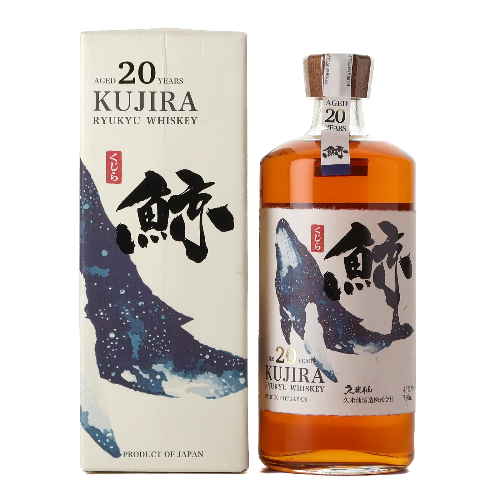 Kujira Ryukyu 20 Year Old, Bourbon Cask, 43% whisky bottle