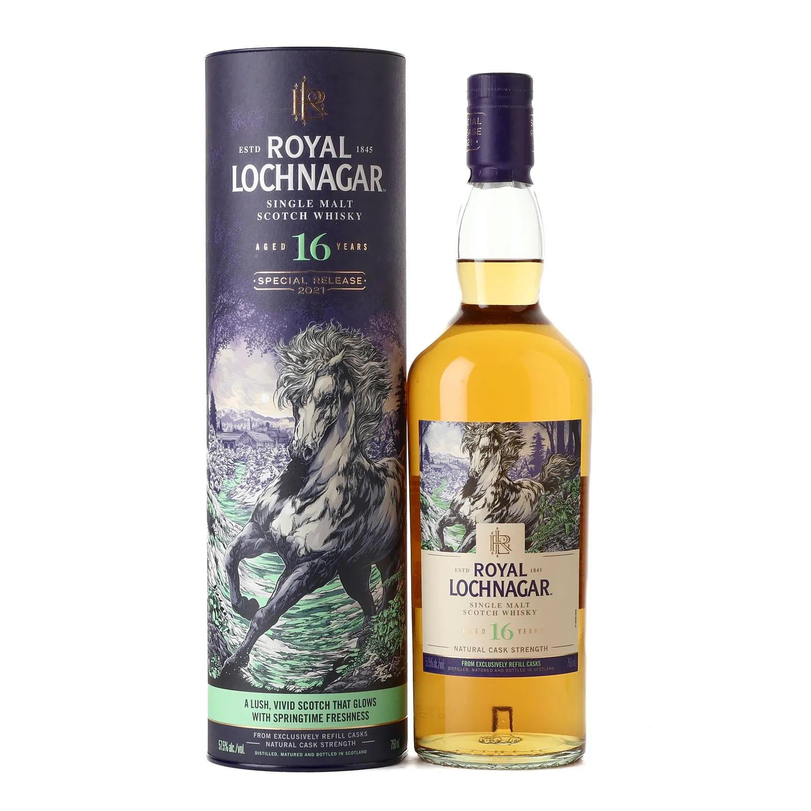 Royal Lochnagar Special Release 16 Year Old, Refill Cask, 2021, 57.5% whisky bottle
