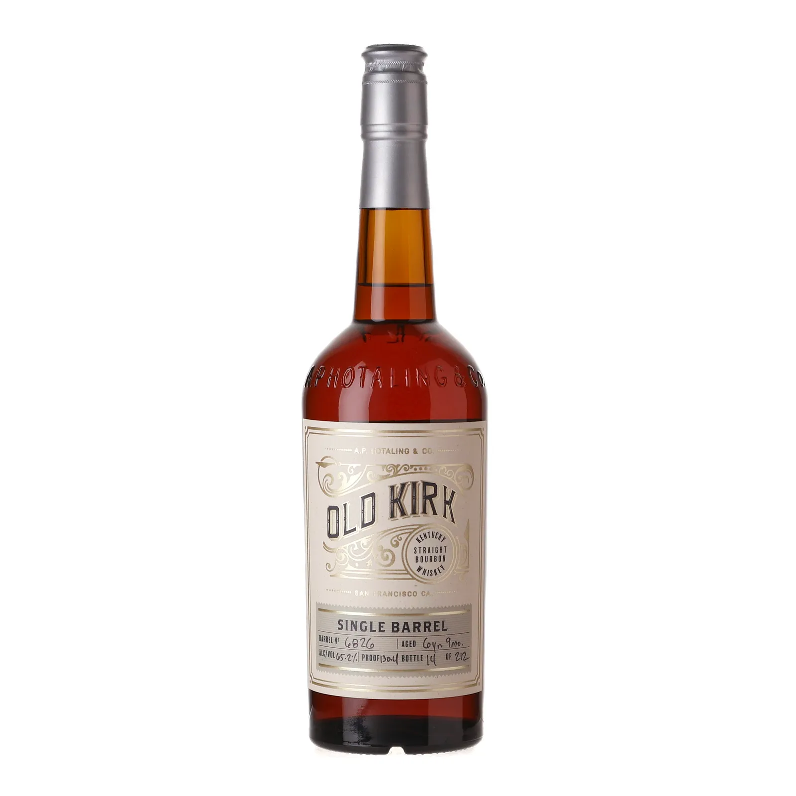 Old Kirk Single Barrel 'Main Street Liquors' Private Barrel Selection 6 Year Old, Cask #6826, 2020, 65.2% whisky bottle