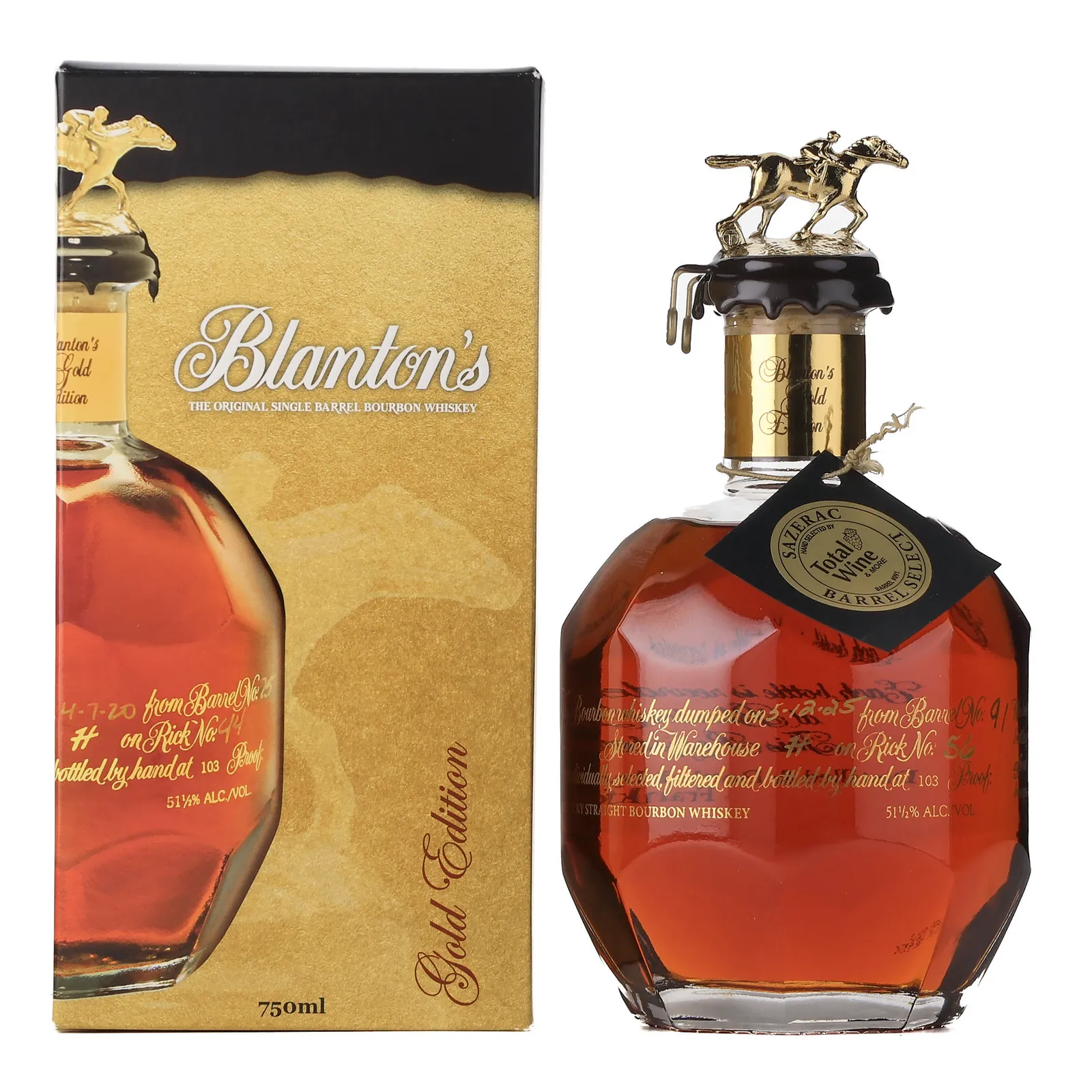 Blanton's Gold Edition, Cask #91, 2025, 51.5% whisky bottle