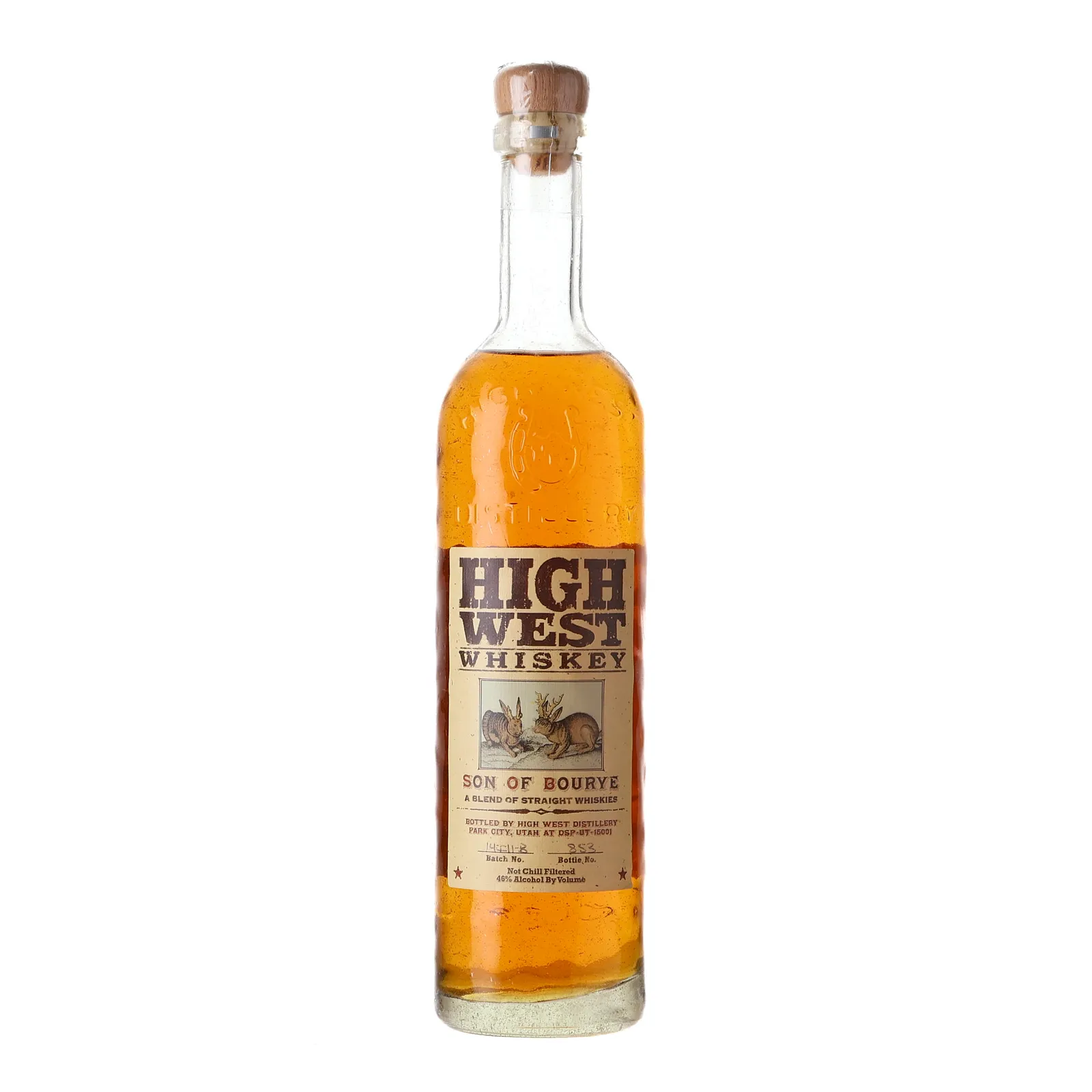 High West Son of Bourye, Batch No. 14F11-B, 5 Year Old, 46% whisky bottle
