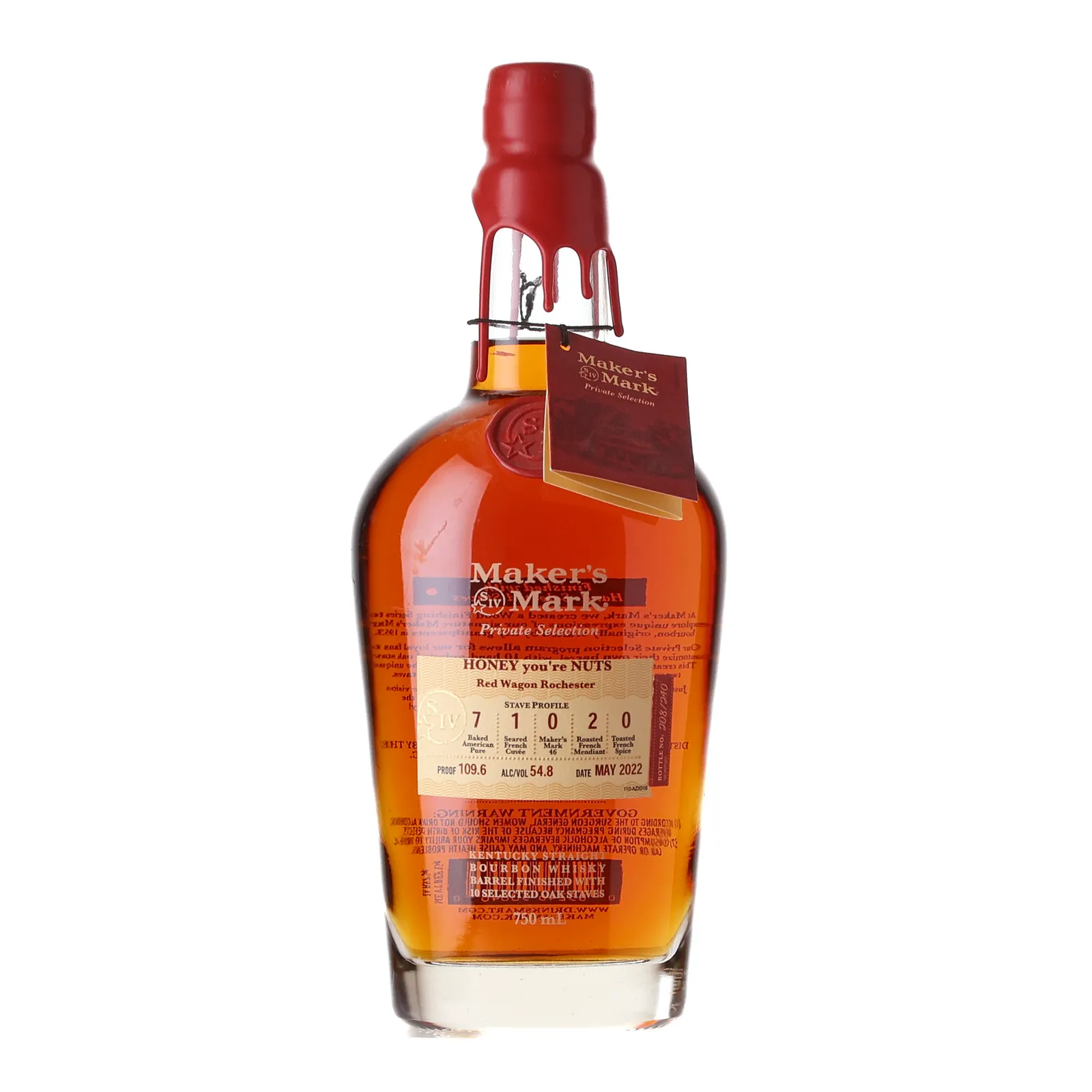 Maker's Mark Private Selection Honey You're Nuts 2022, 54.8% whisky bottle