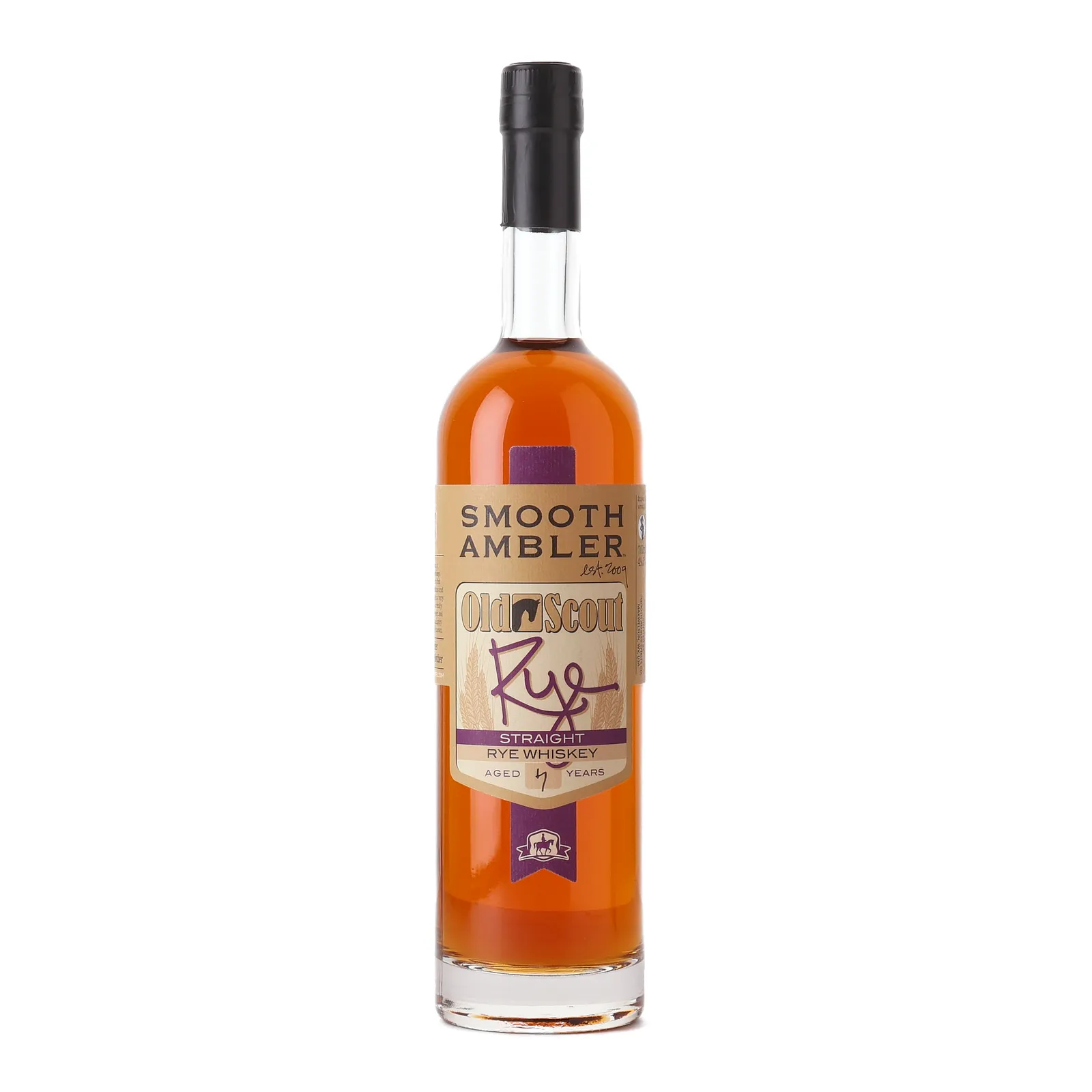 Smooth Ambler Old Scout Straight Rye 7 Year Old, New Charred Oak Cask, Batch No. 61, Smooth Ambler, 49.5% whisky bottle