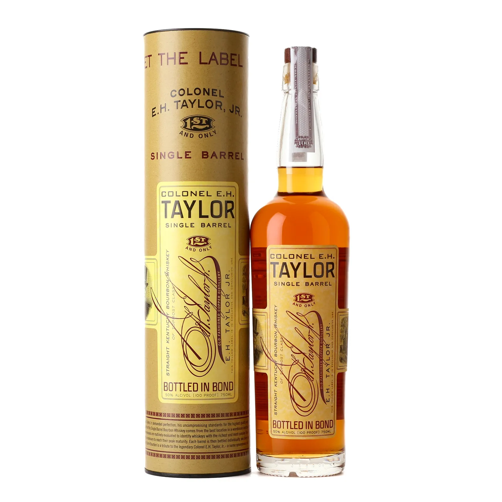 Colonel E.H. Taylor, Jr. Single Barrel, 2013, 50% whisky bottle