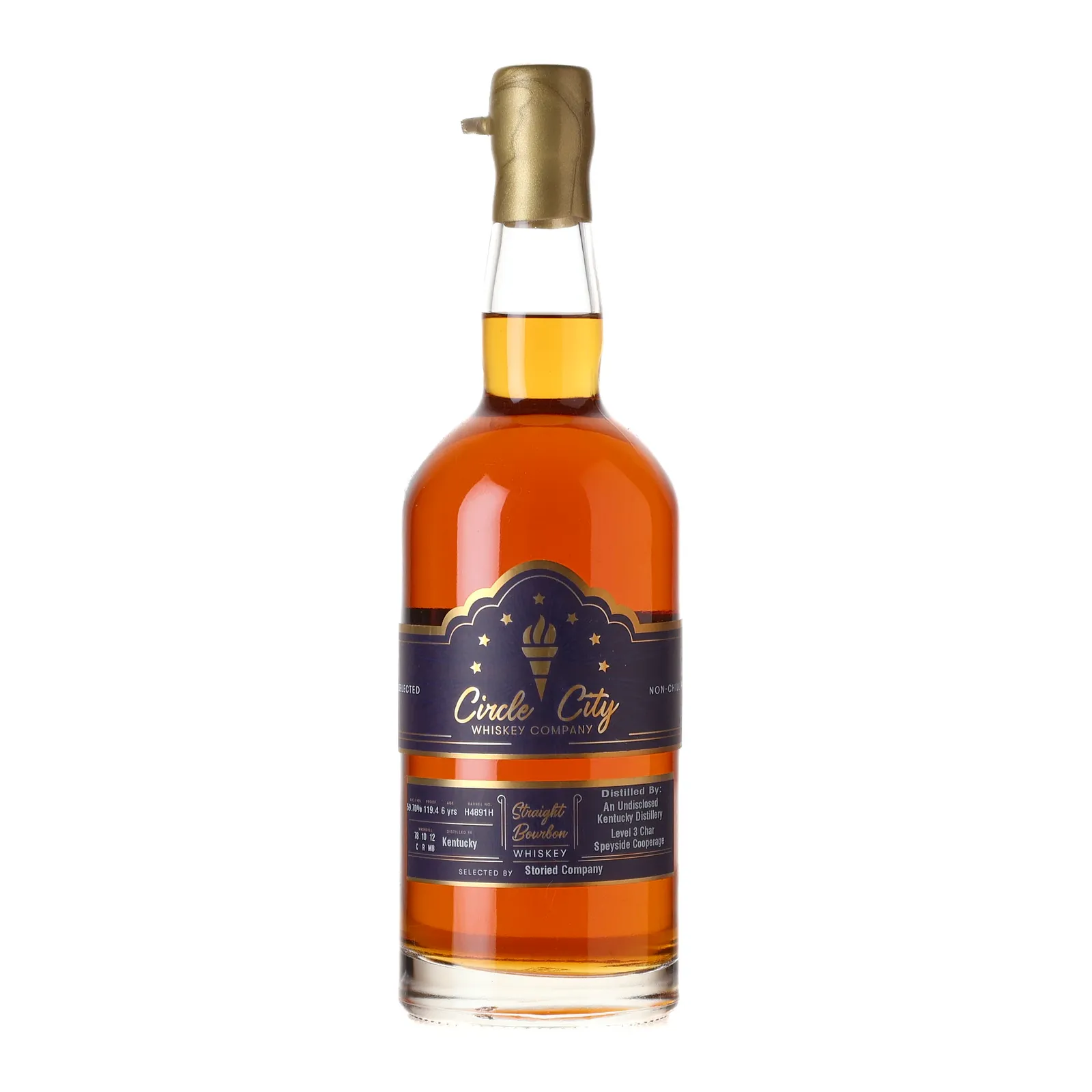 Circle City Storied Company Private Barrel Selection 6 Year Old, Cask #H4891H, Circle City Whiskey Company, 59.7% whisky bottle