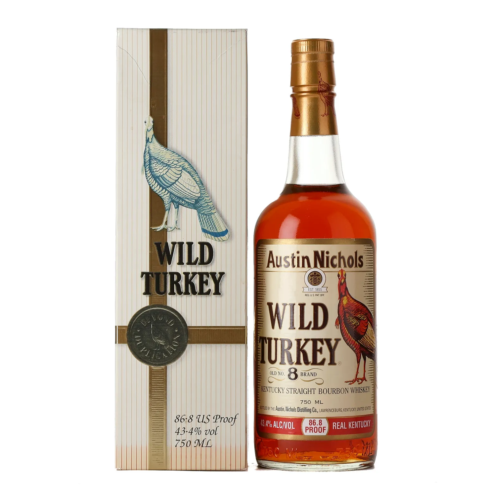 Wild Turkey Austin Nichols Old No. 8, 1994, 43.4% whisky bottle